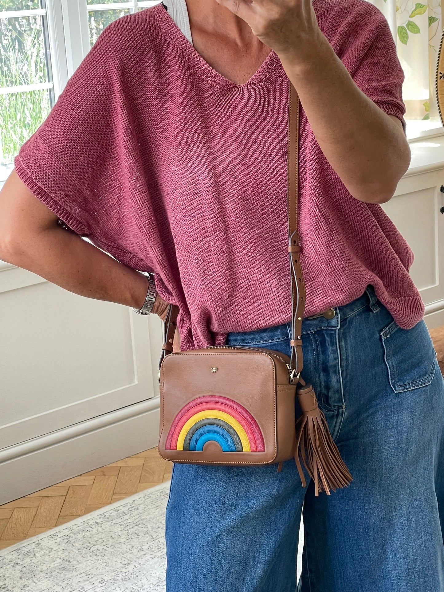 Preloved Anya Hindmarch Rainbow Crossbody Bag