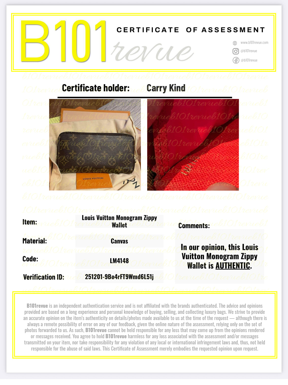 Preloved Louis Vuitton zippy Wallet