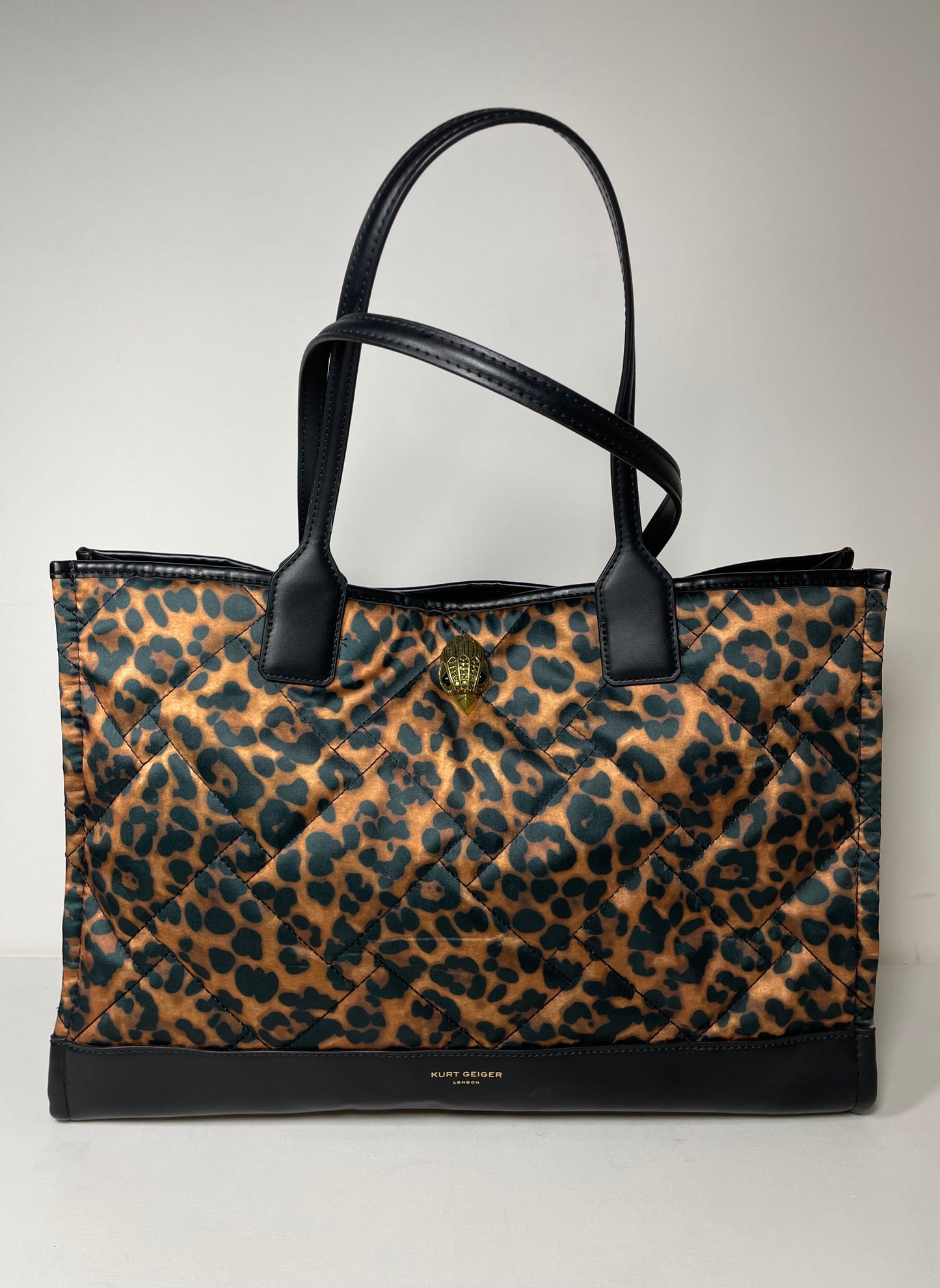 Preloved Kurt Geiger Leopard Print Shopping Tote Bag