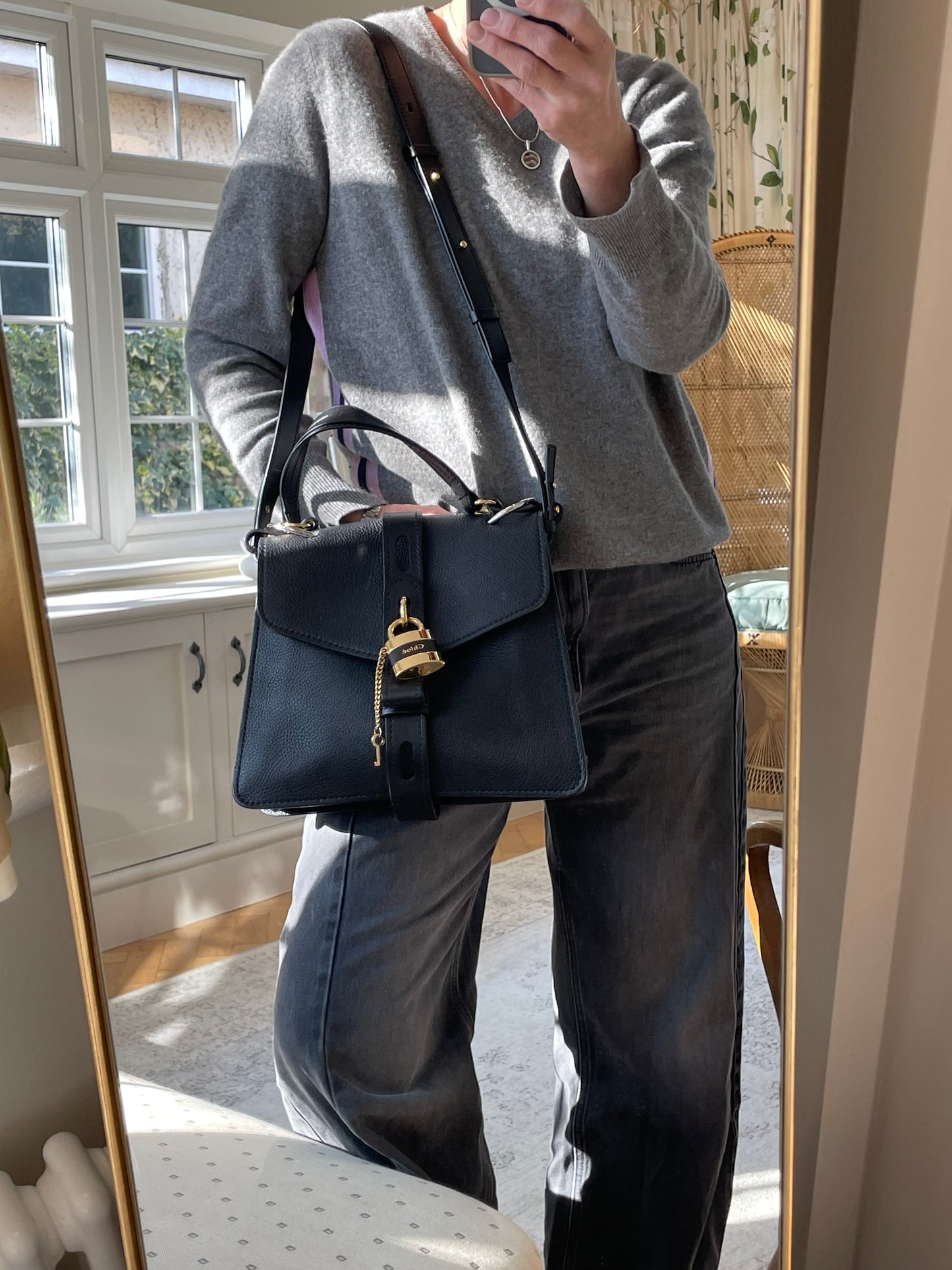 Preloved Chloe Aby Two Way Satchel Bag, Medium