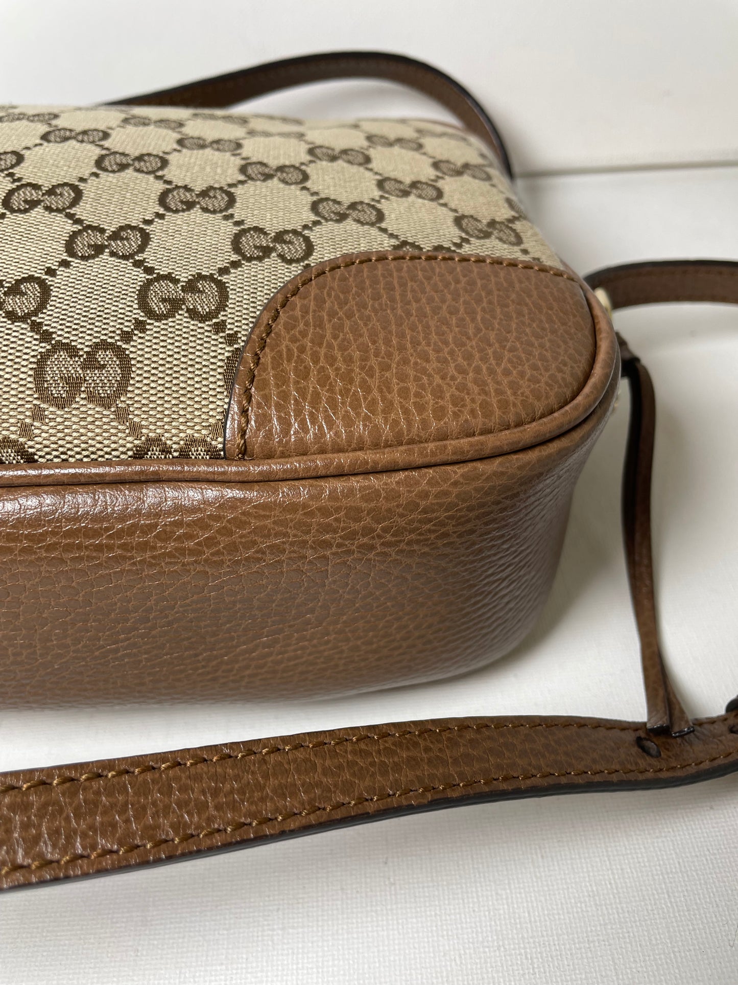 Preloved Gucci Bree Monogram Crossbody Bag