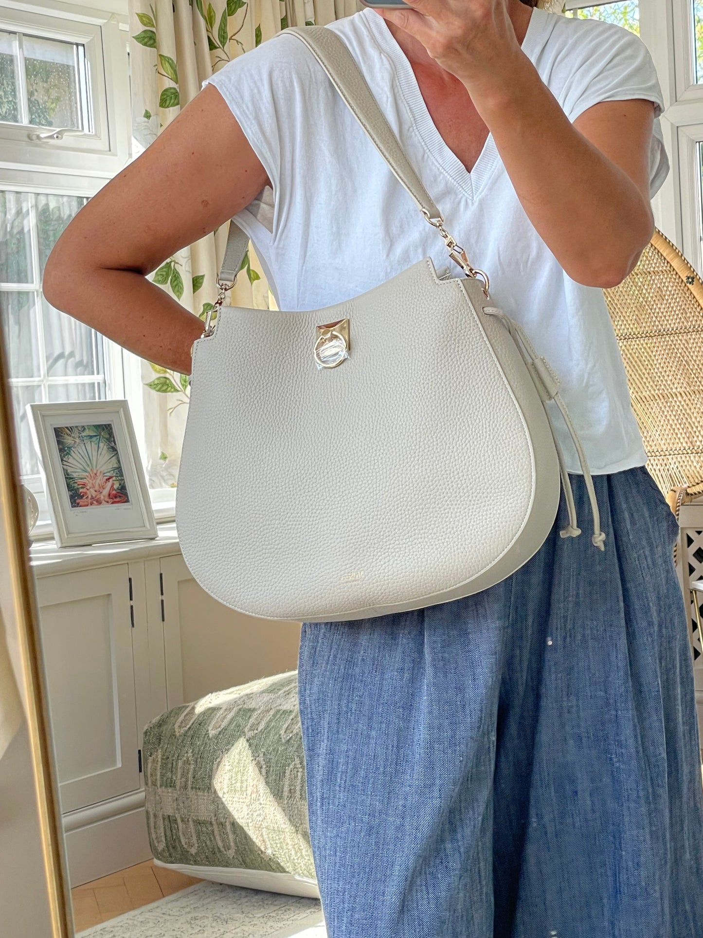 Preloved Mulberry Iris Hobo Shoulder Bag, Large
