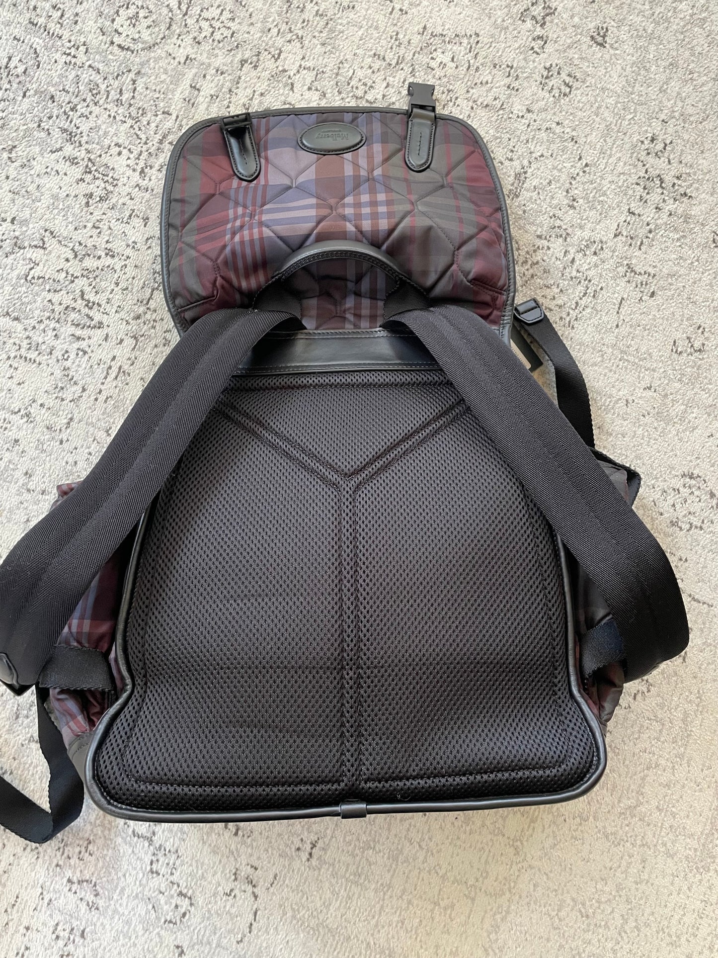 Preloved Mulberry Heritage Check Backpack