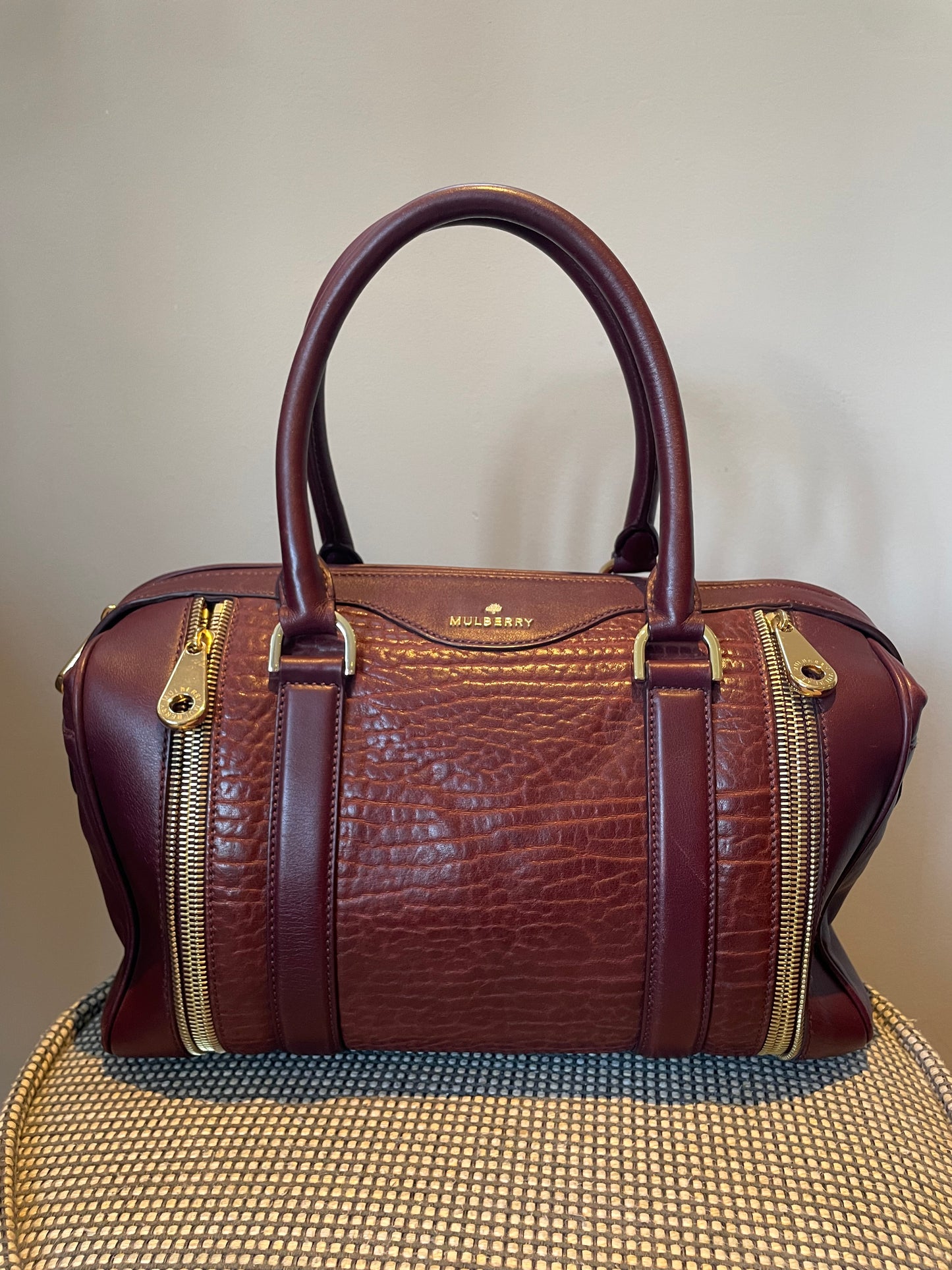 Preloved Mulberry Tasha Boston Bag