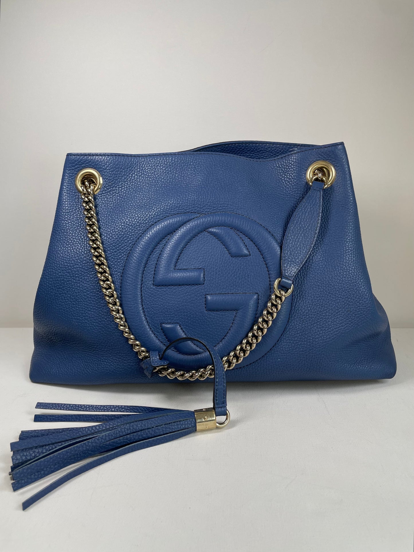 Preloved Gucci Soho Chain Shoulder Tote Bag, Medium