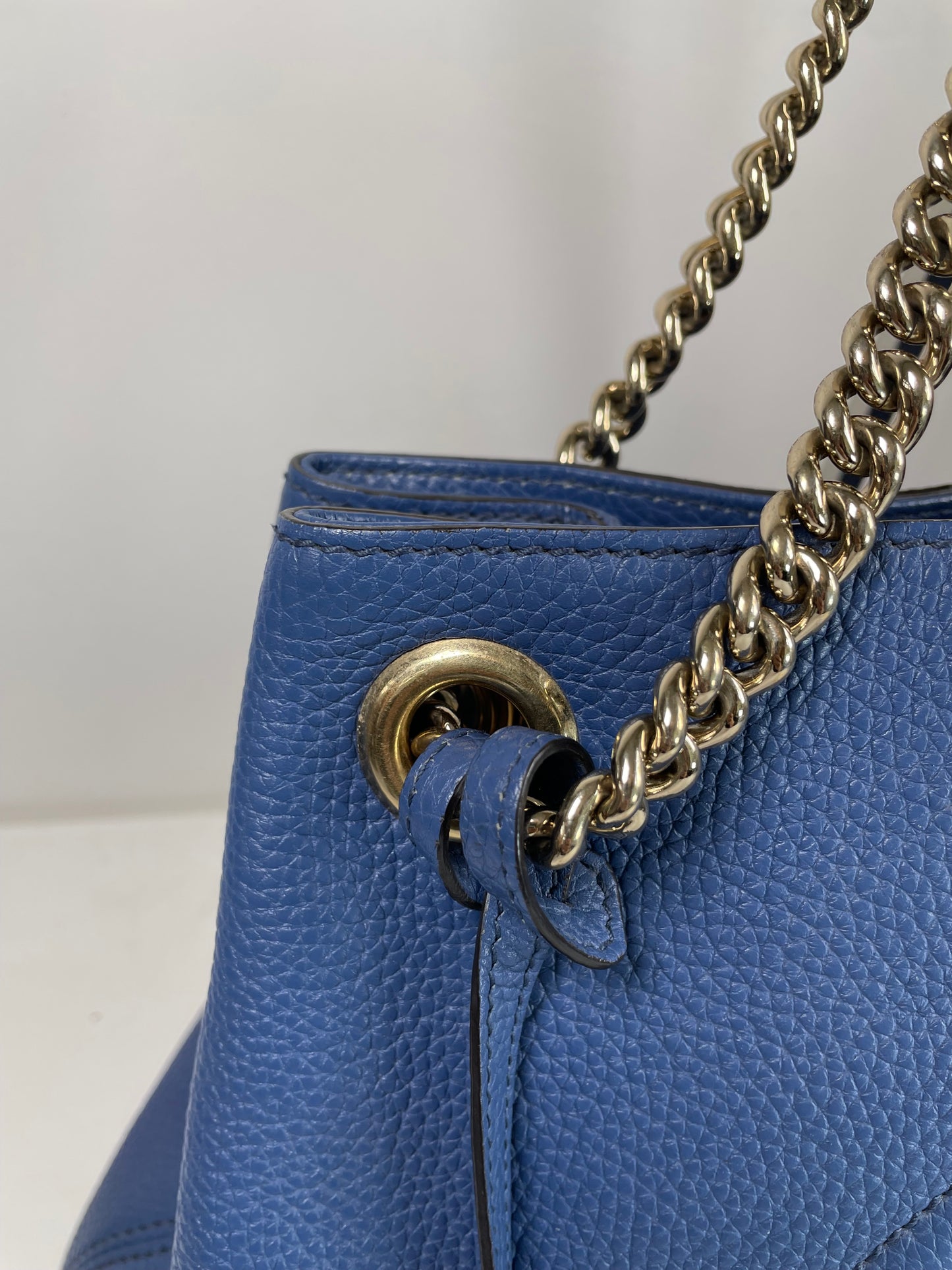 Preloved Gucci Soho Chain Shoulder Tote Bag, Medium