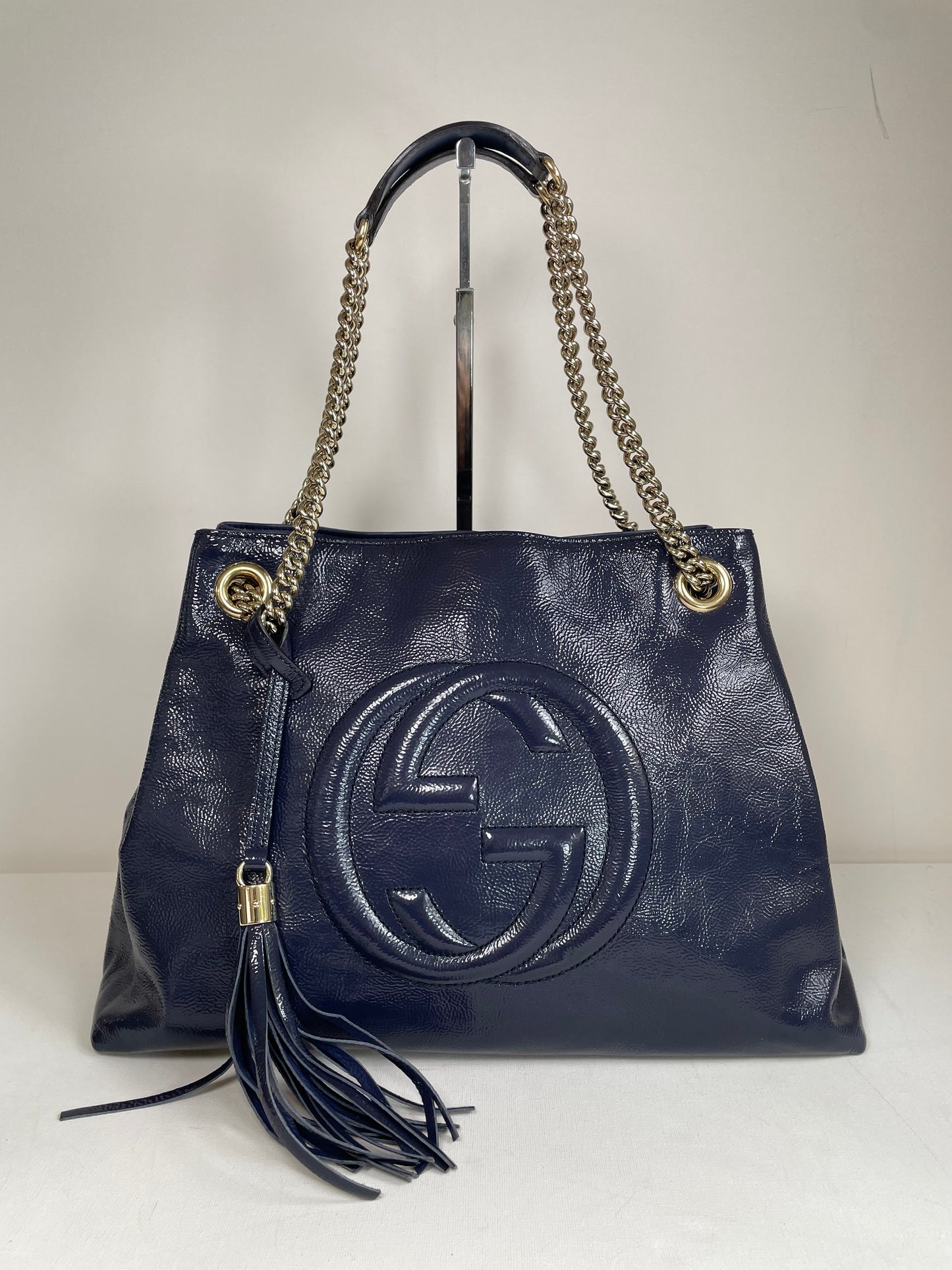 Preloved Gucci Soho Chain Shoulder Tote Bag, Medium