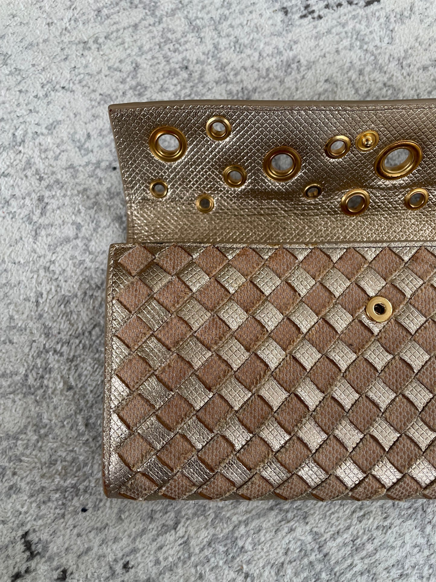 Preloved Bottega Veneta Intrecciato Grommet Continental Wallet