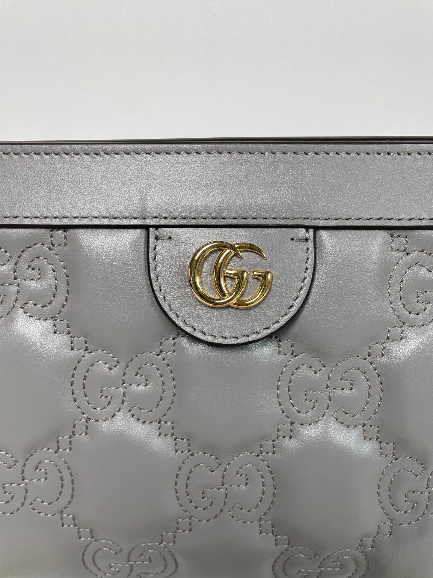 Preloved Gucci GG Matelasse Slim Chain Shoulder Bag, Small
