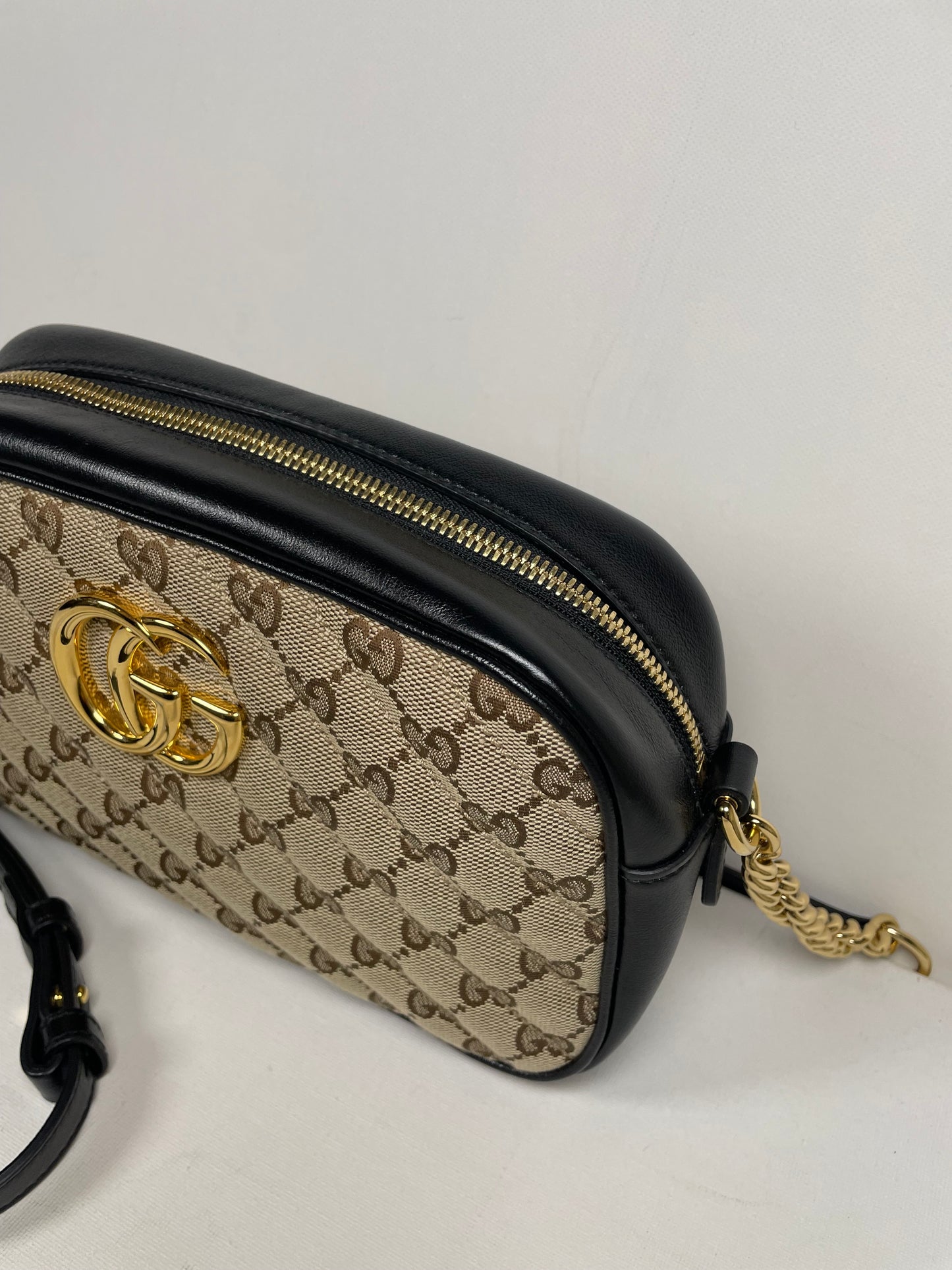 Preloved Gucci Matelasse Diagonal GG Marmont Bag, Small