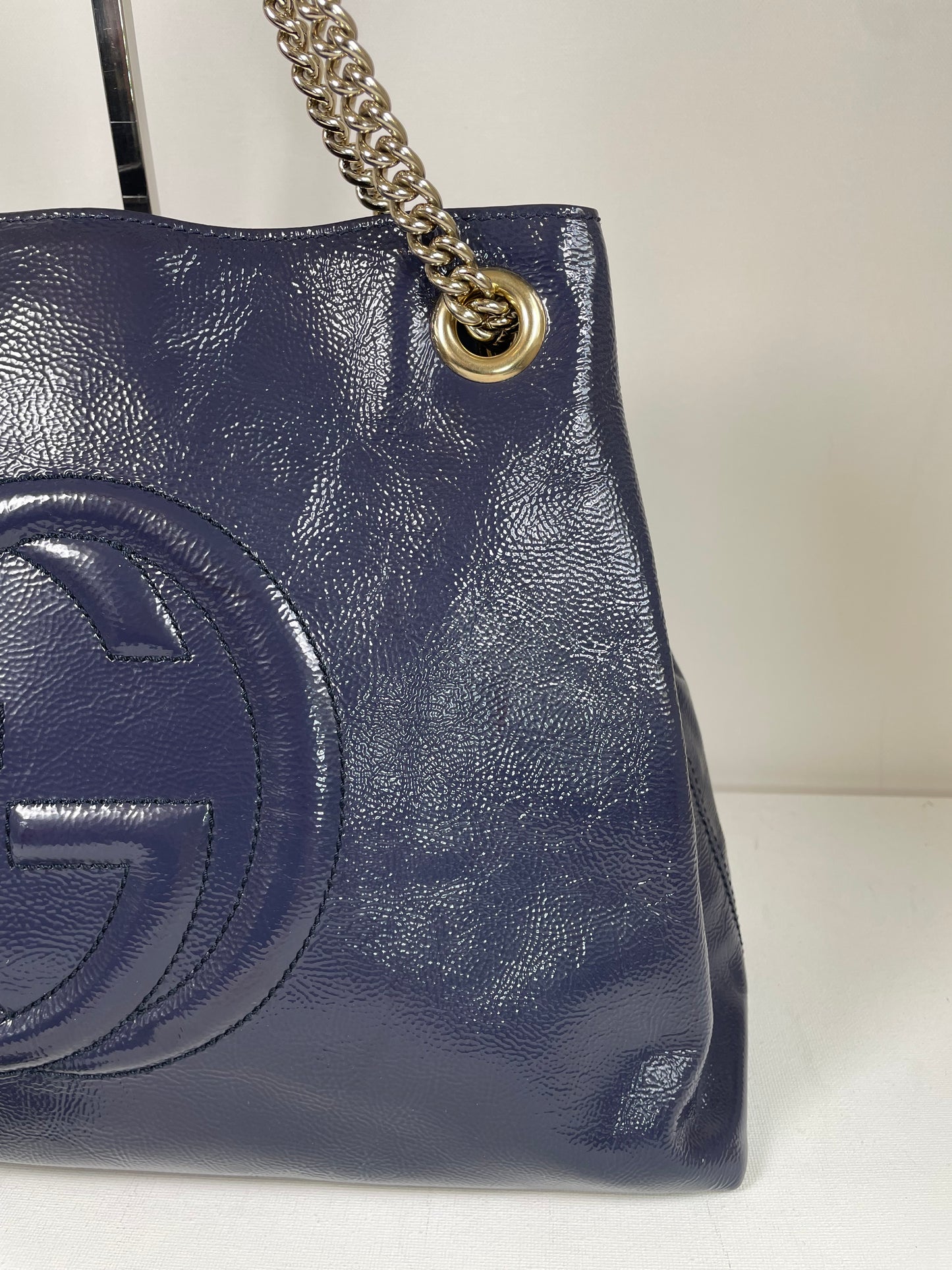 Preloved Gucci Soho Chain Shoulder Tote Bag, Medium