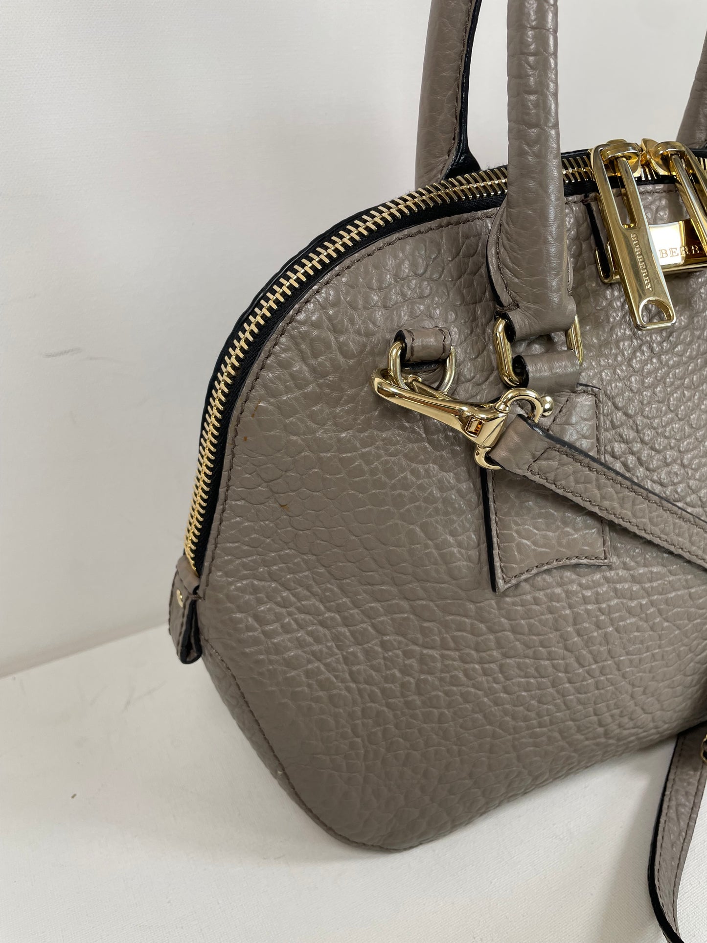 Preloved Burberry Orchard Tote Bag with Long Strap, Medium