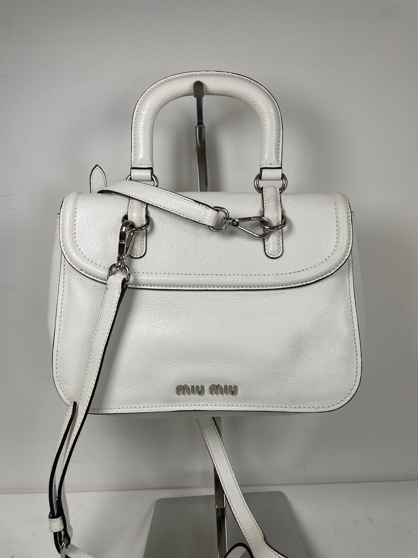 Preloved Miu Miu Double Turn Lock Satchel bag