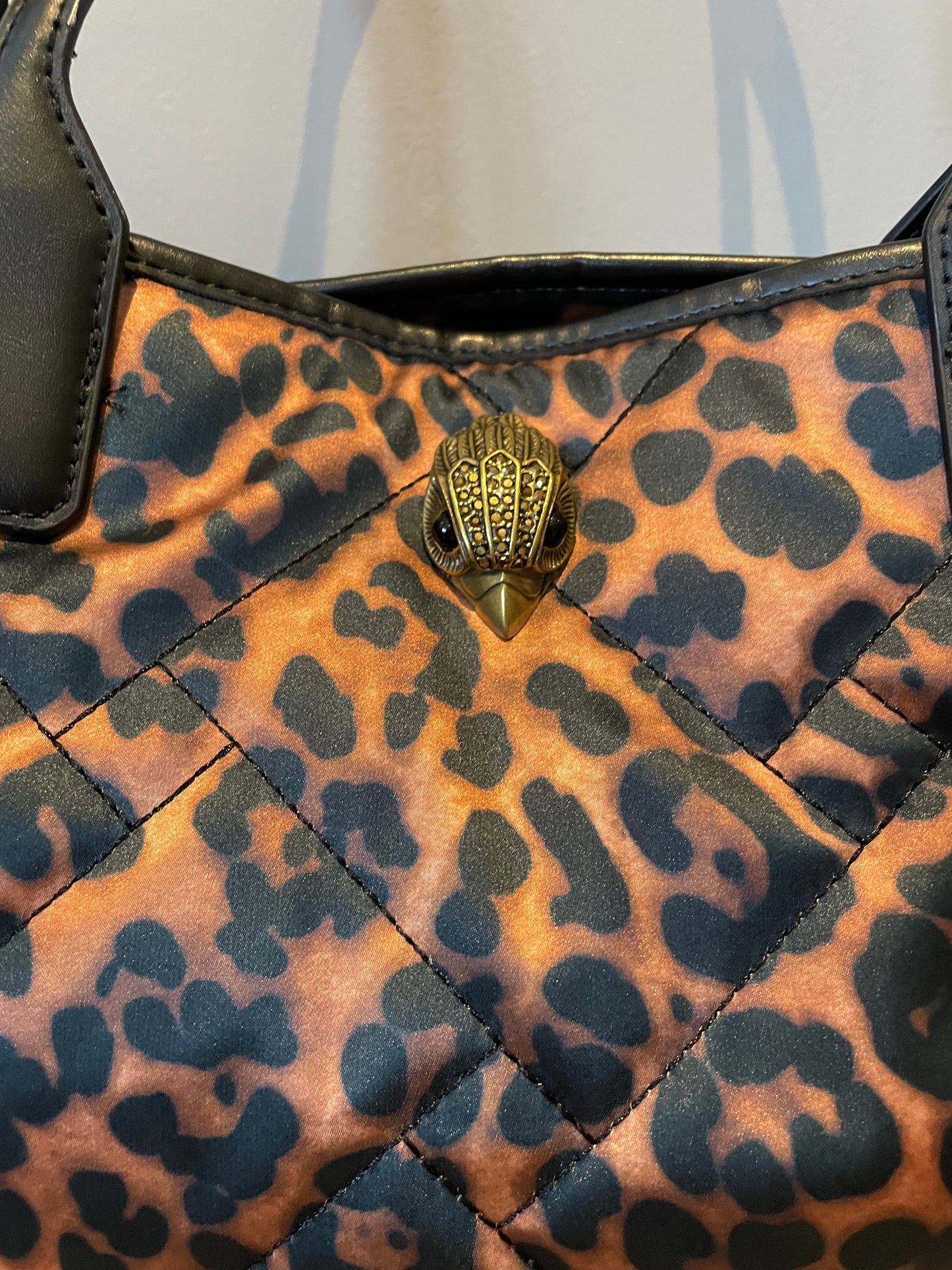 Preloved Kurt Geiger Leopard Print Shopping Tote Bag