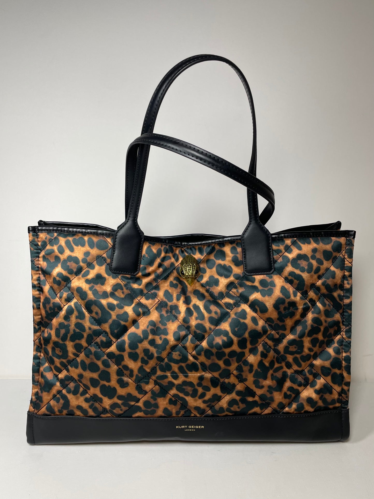 Preloved Kurt Geiger Leopard Print Shopping Tote Bag