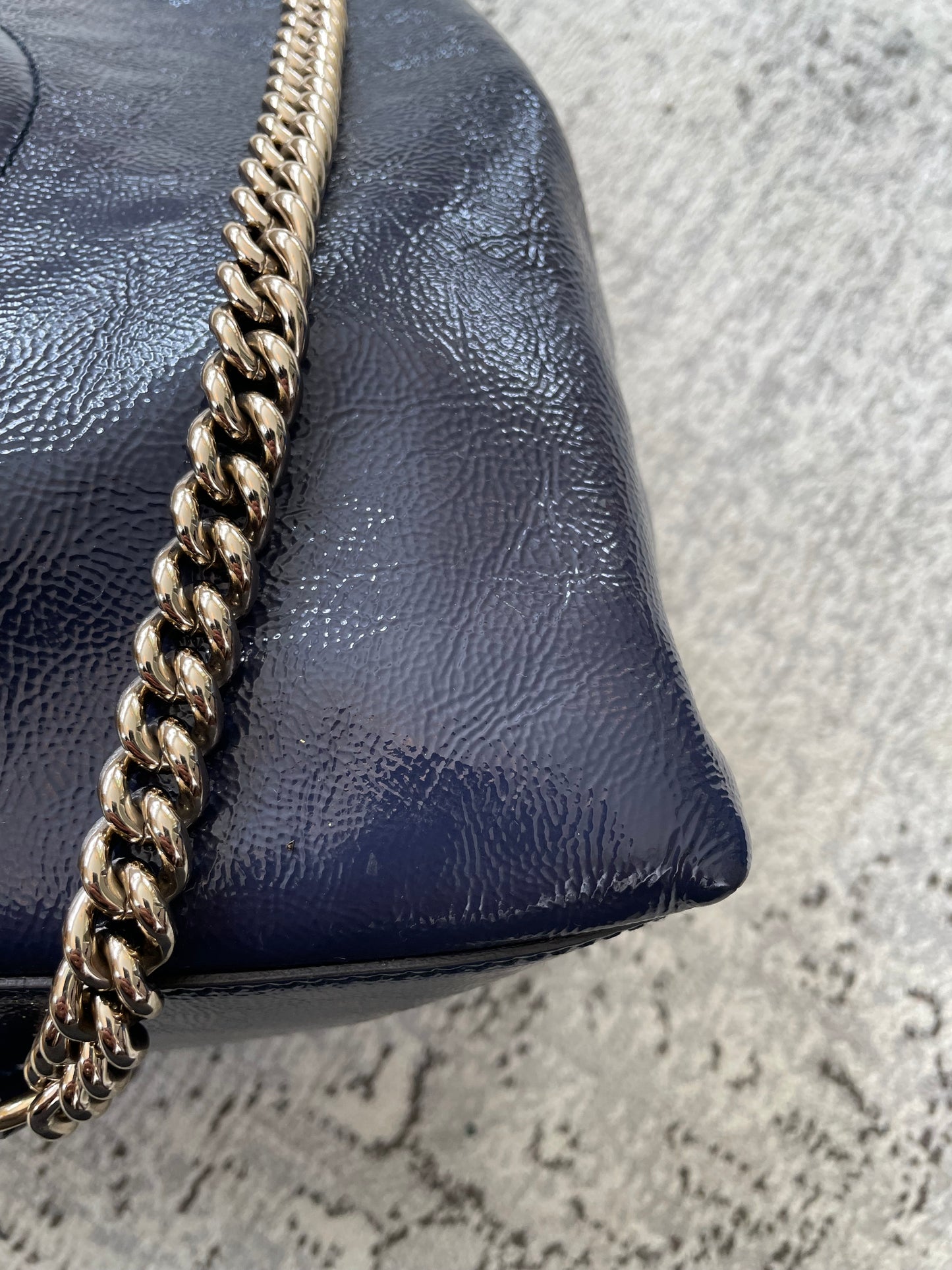 Preloved Gucci Soho Chain Shoulder Tote Bag, Medium