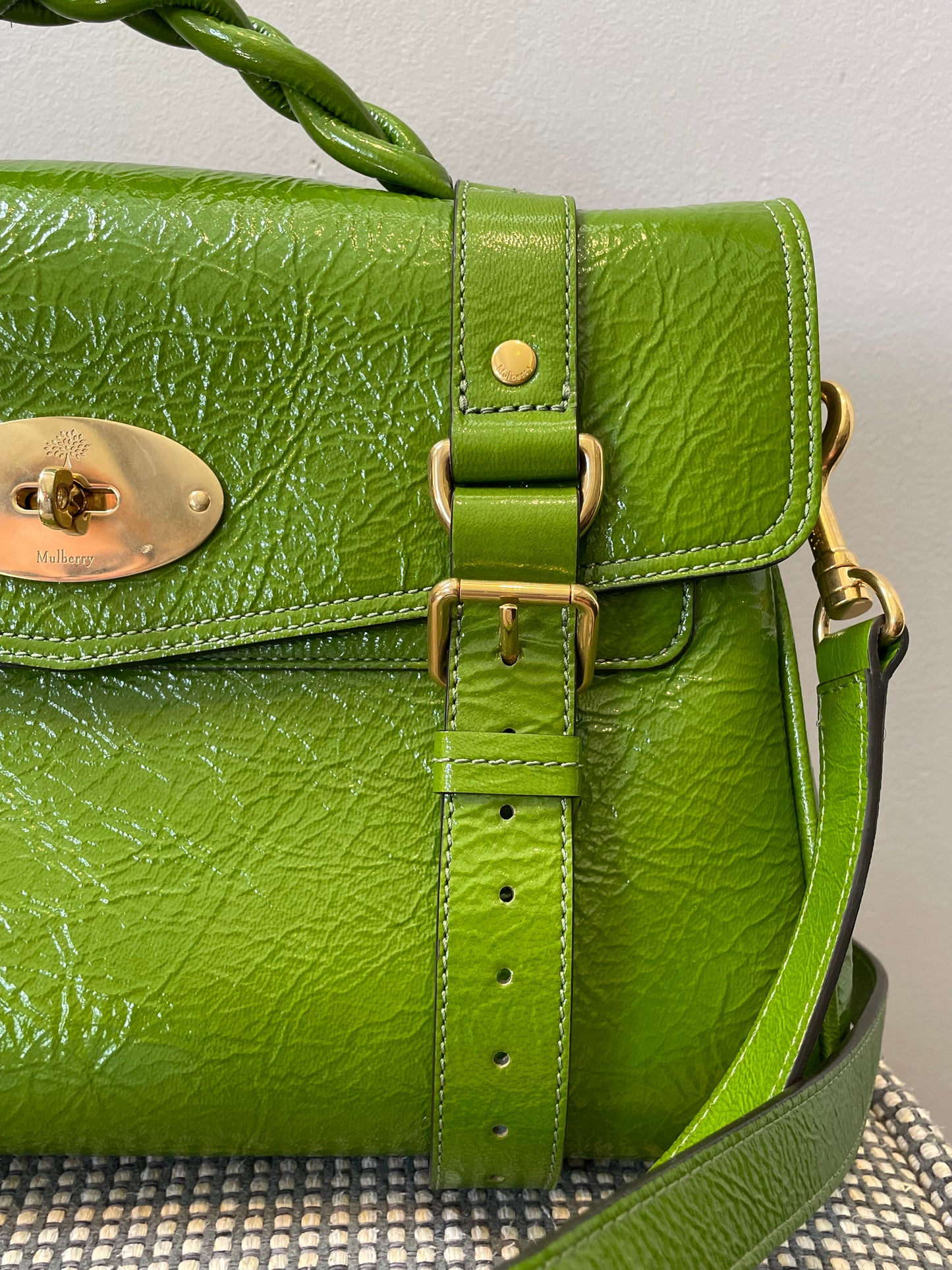Preloved Mulberry Alexa Satchel Bag, Regular