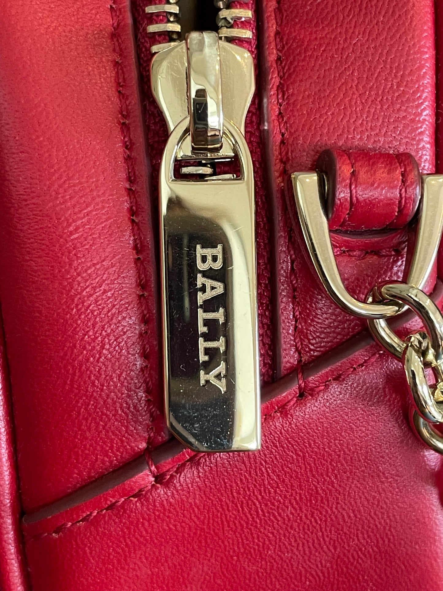 Preloved Bally Quilted Shoulder Bag