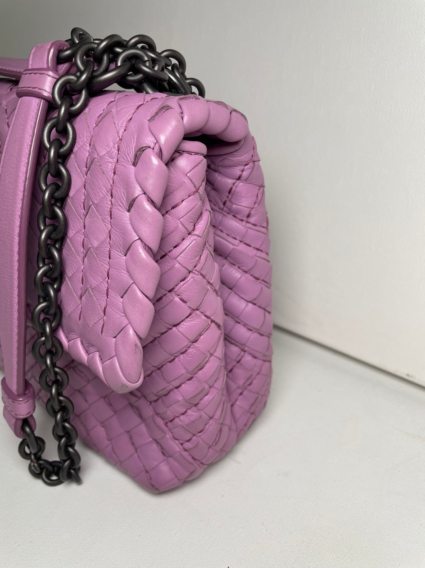Preloved Bottega Veneta Boutis Intrecciato Olimpia Bag, Small