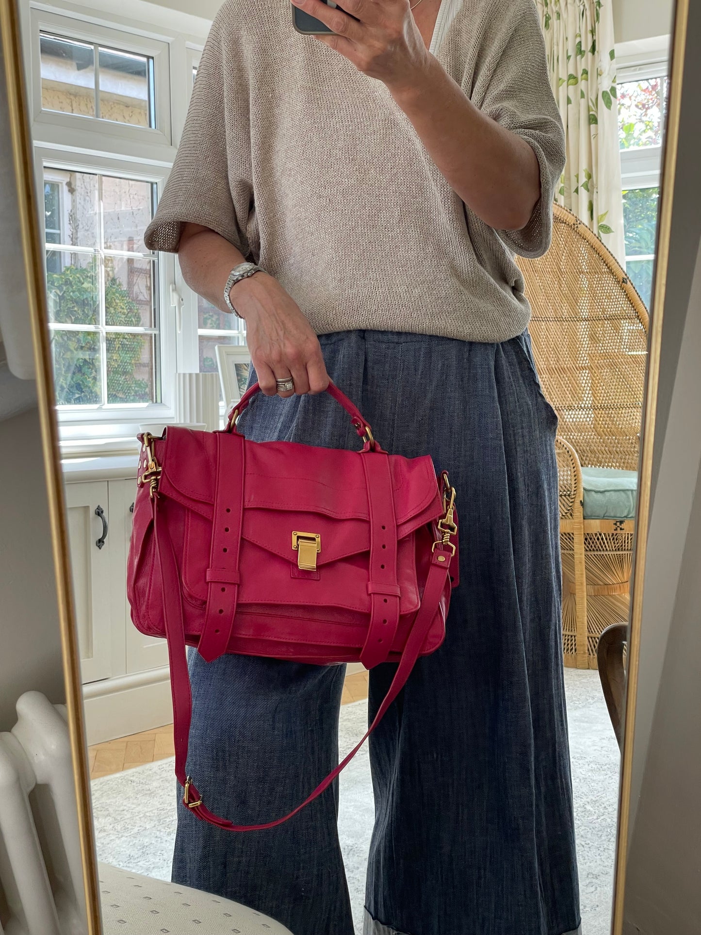 Preloved Proenza Schouler PS1 Satchel Shoulder Bag, Medium