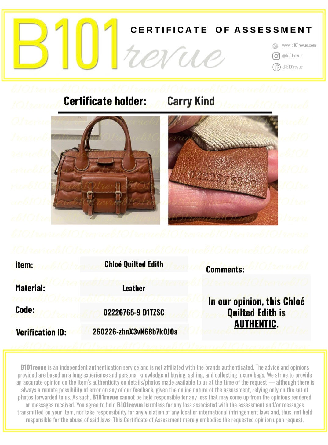 Preloved Chloe Edith Satchel Tote Bag, Medium