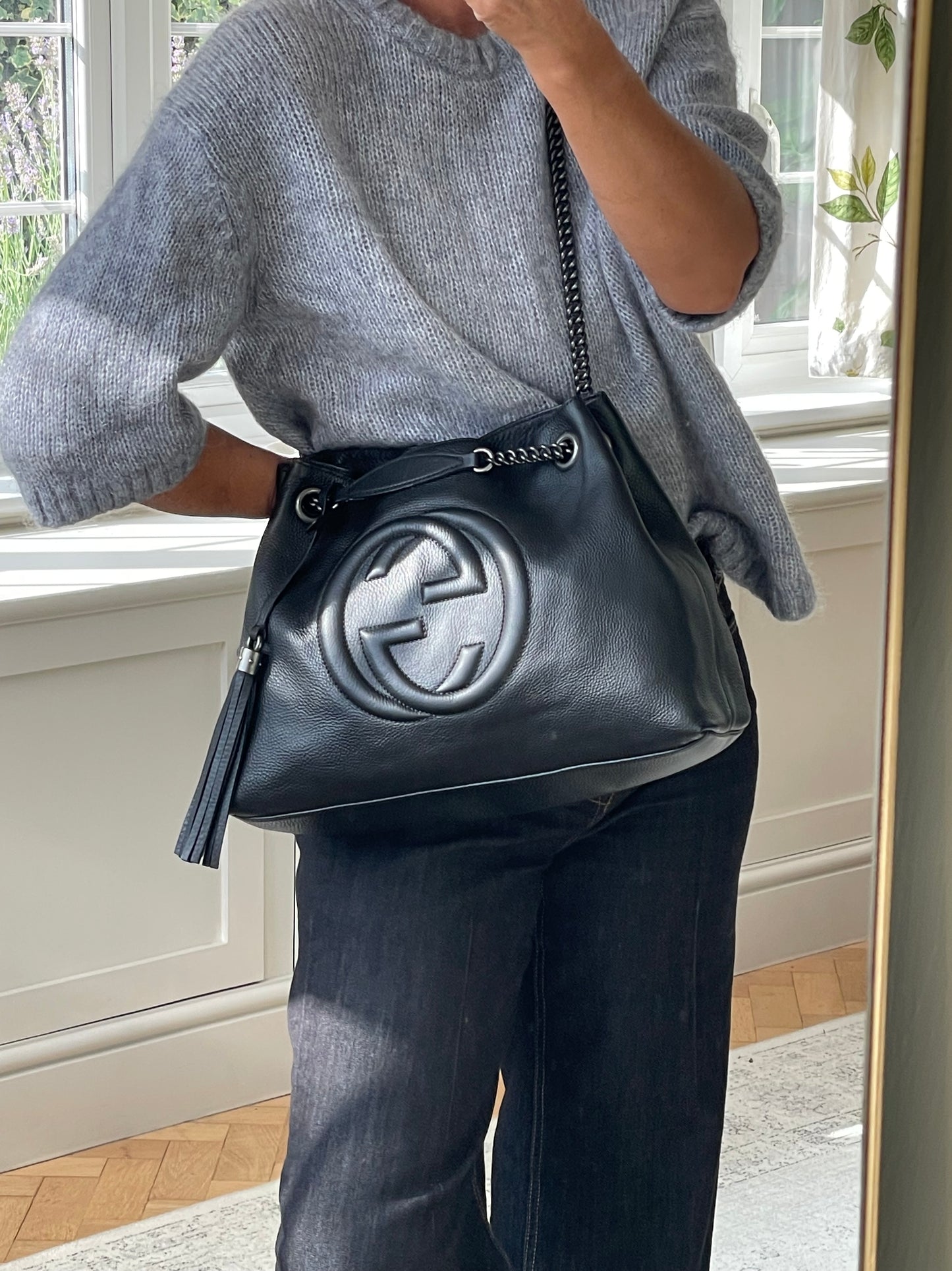Preloved Gucci Soho Chain Double Handle Shoulder Tote Bag