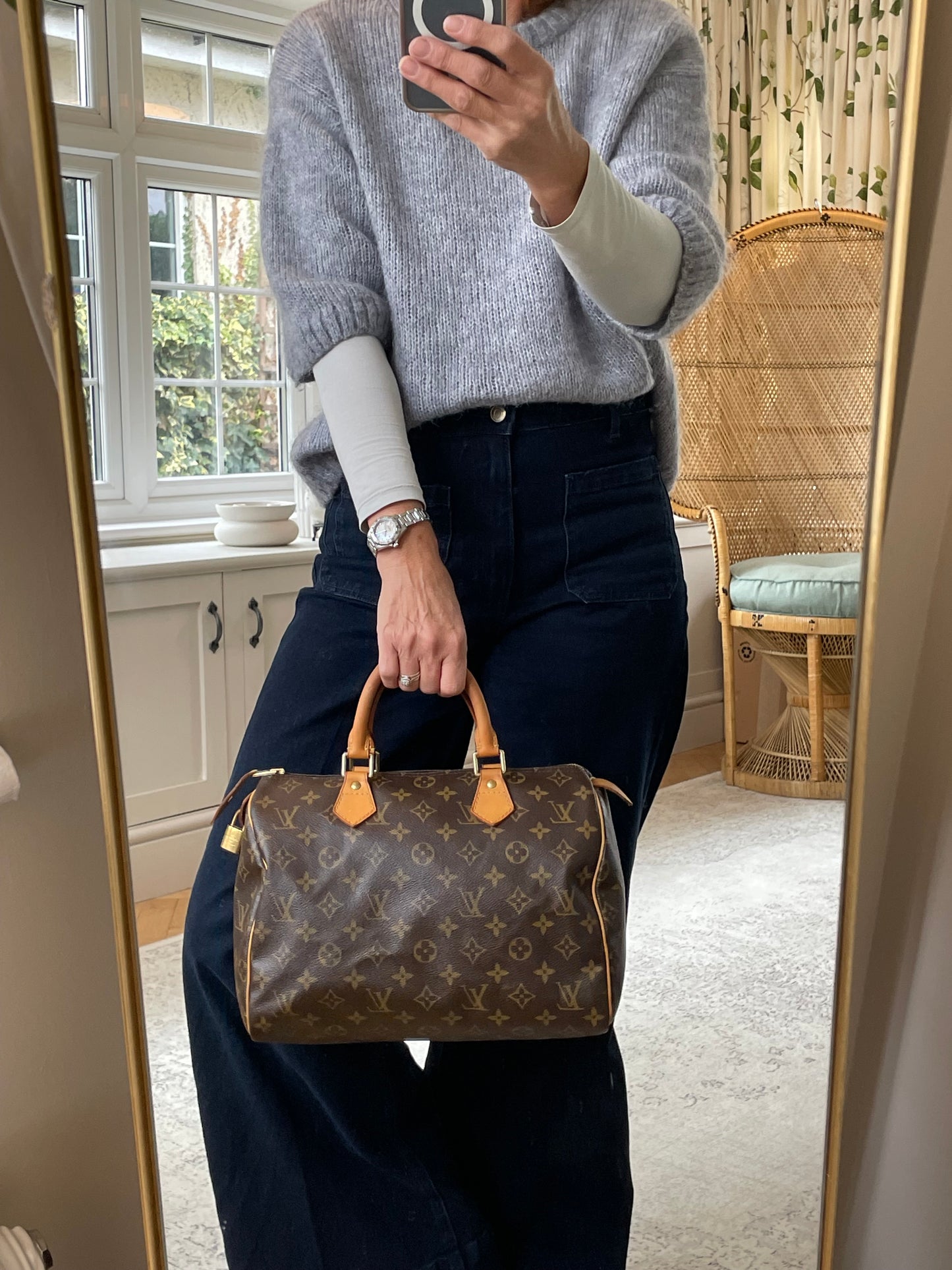 Preloved Vintage Louis Vuitton Speedy Boston Bag, 30