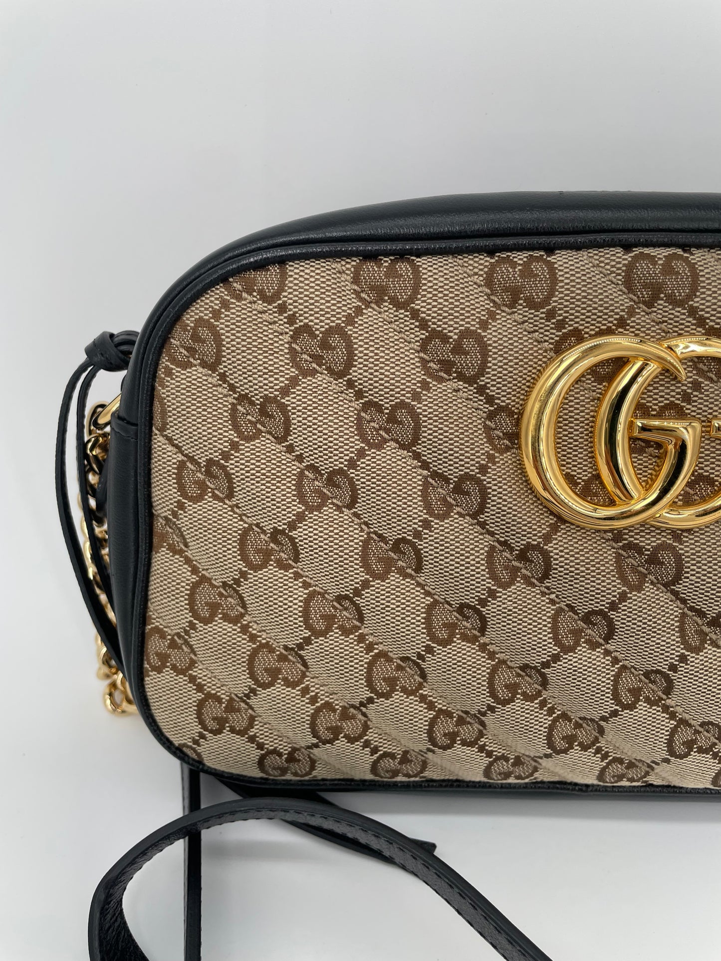 Preloved Gucci Matelasse Diagonal GG Marmont Bag, Small