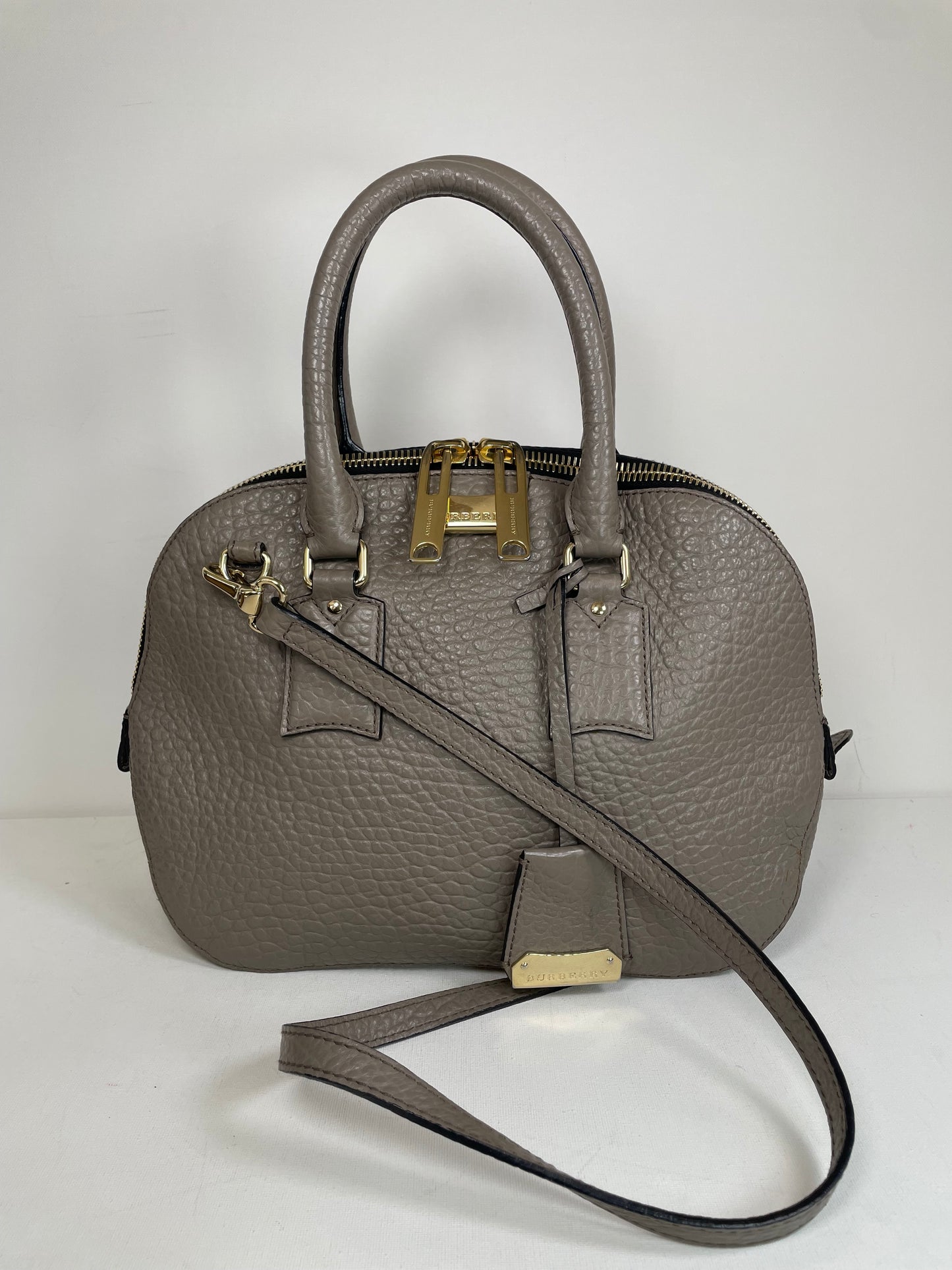 Preloved Burberry Orchard Tote Bag with Long Strap, Medium