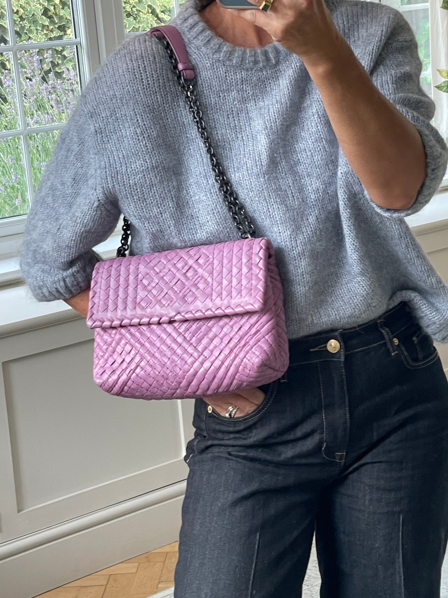Preloved Bottega Veneta Boutis Intrecciato Olimpia Bag, Small