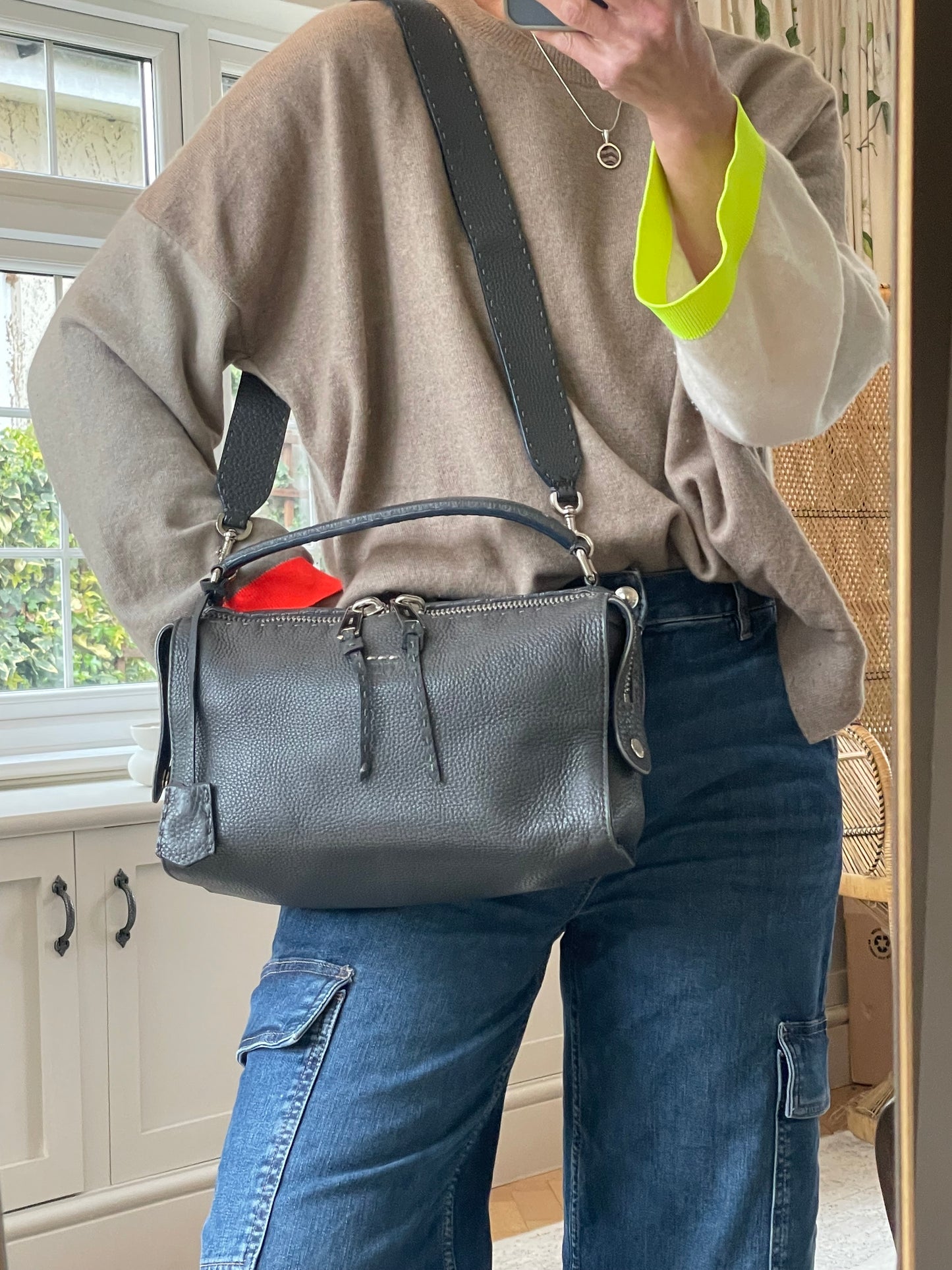 Preloved Fendi Lei Selleria Boston Bag