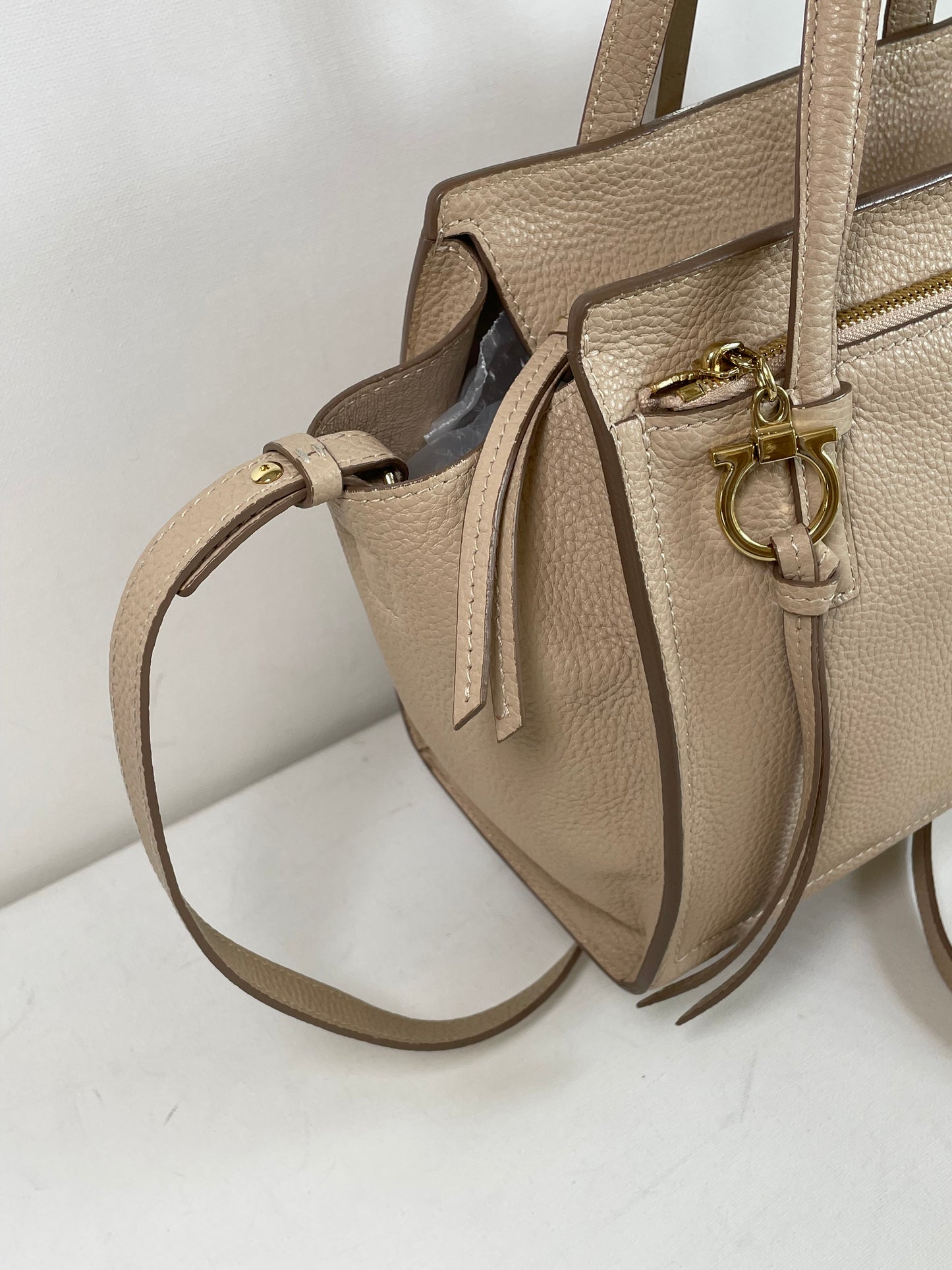 Preloved Salvatore Ferragamo Double Handle Amy Tote Bag, Small