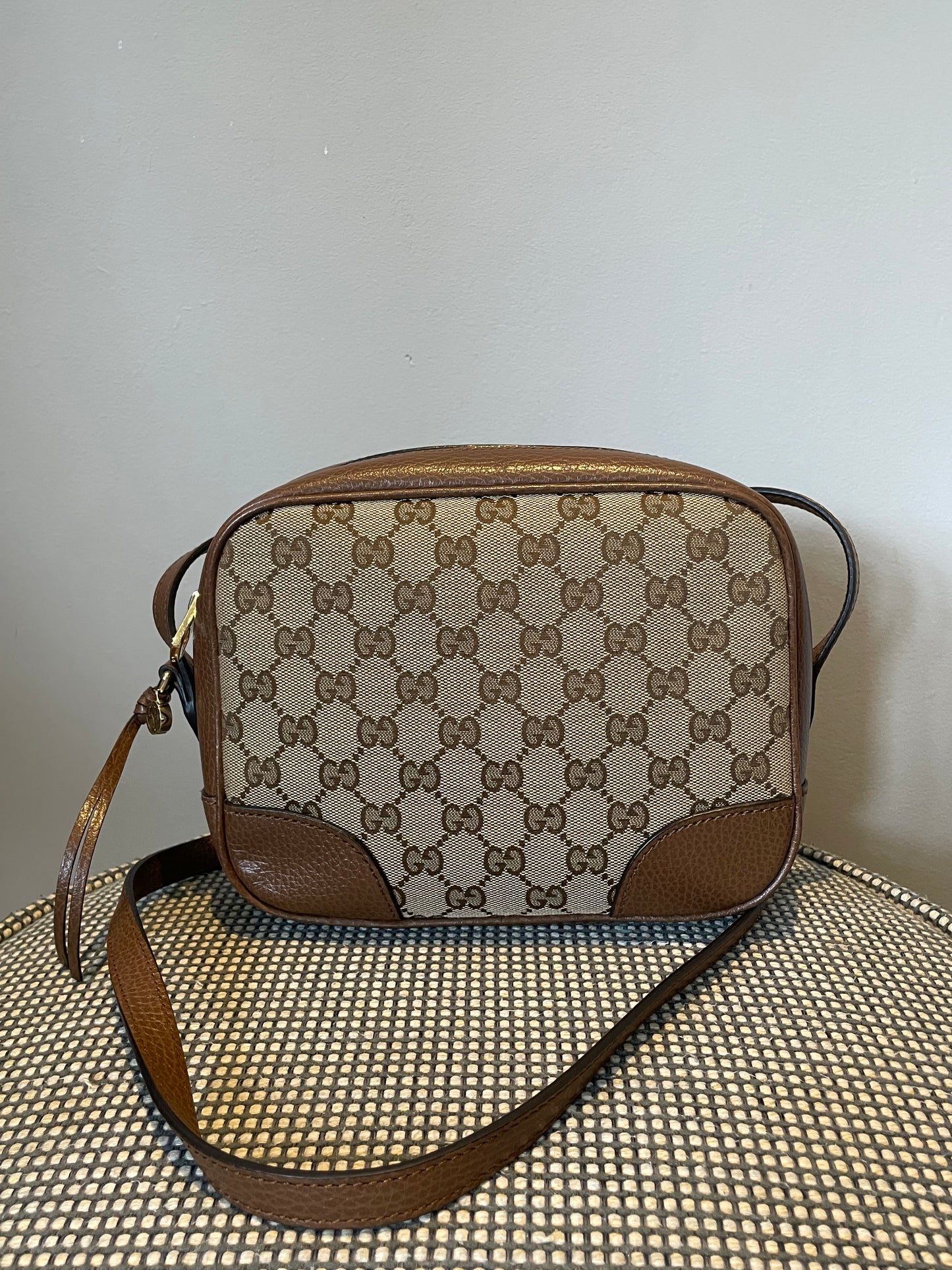 Preloved Gucci Bree Monogram Crossbody Bag