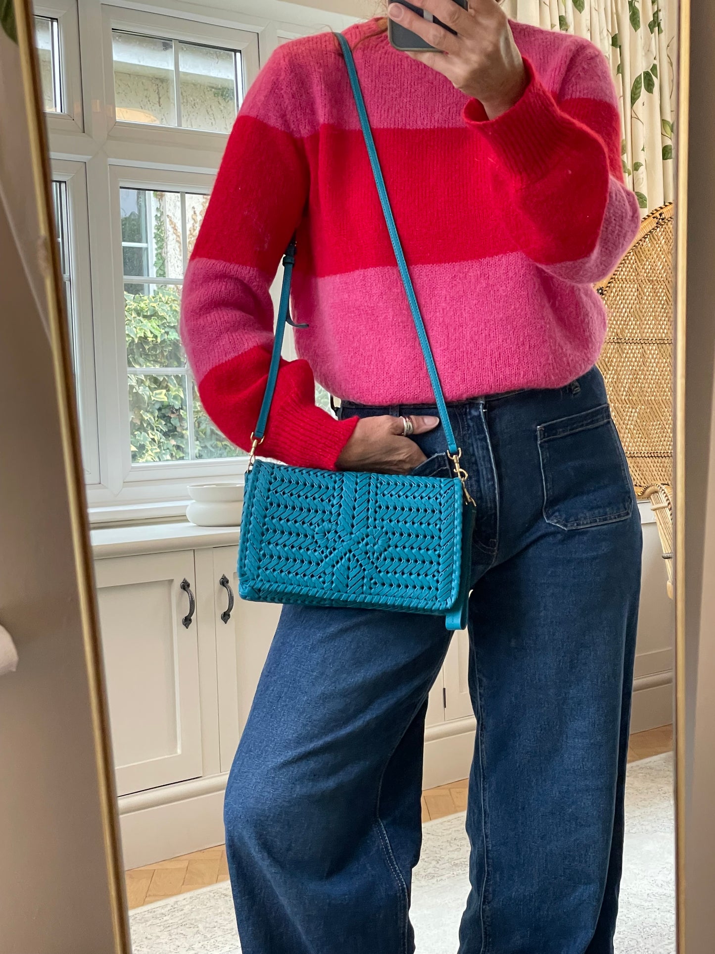 Preloved Anya Hindmarch Neeson Woven Crossbody Bag