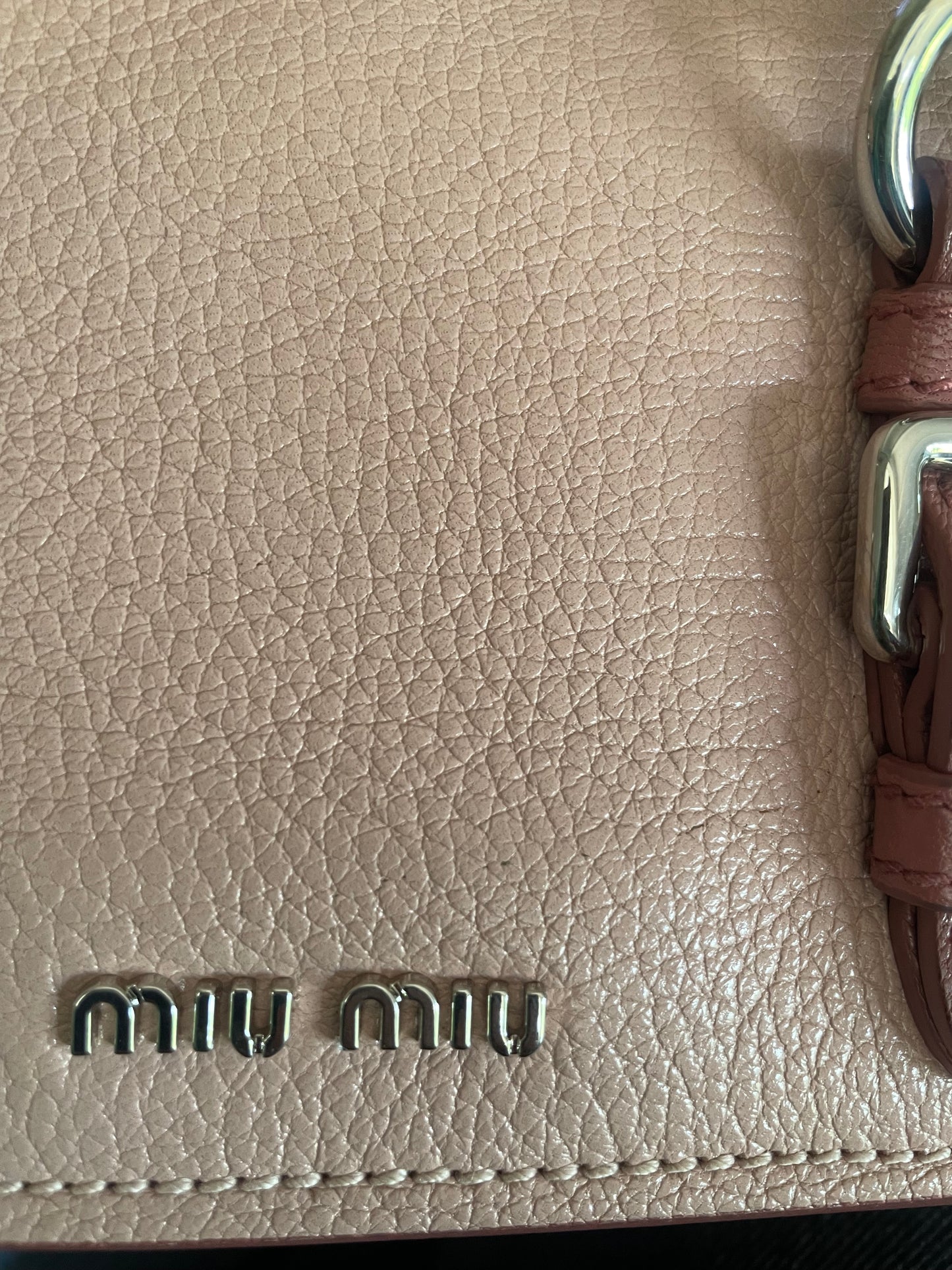 Preloved Miu Miu Madras Lock Crossbody Bag