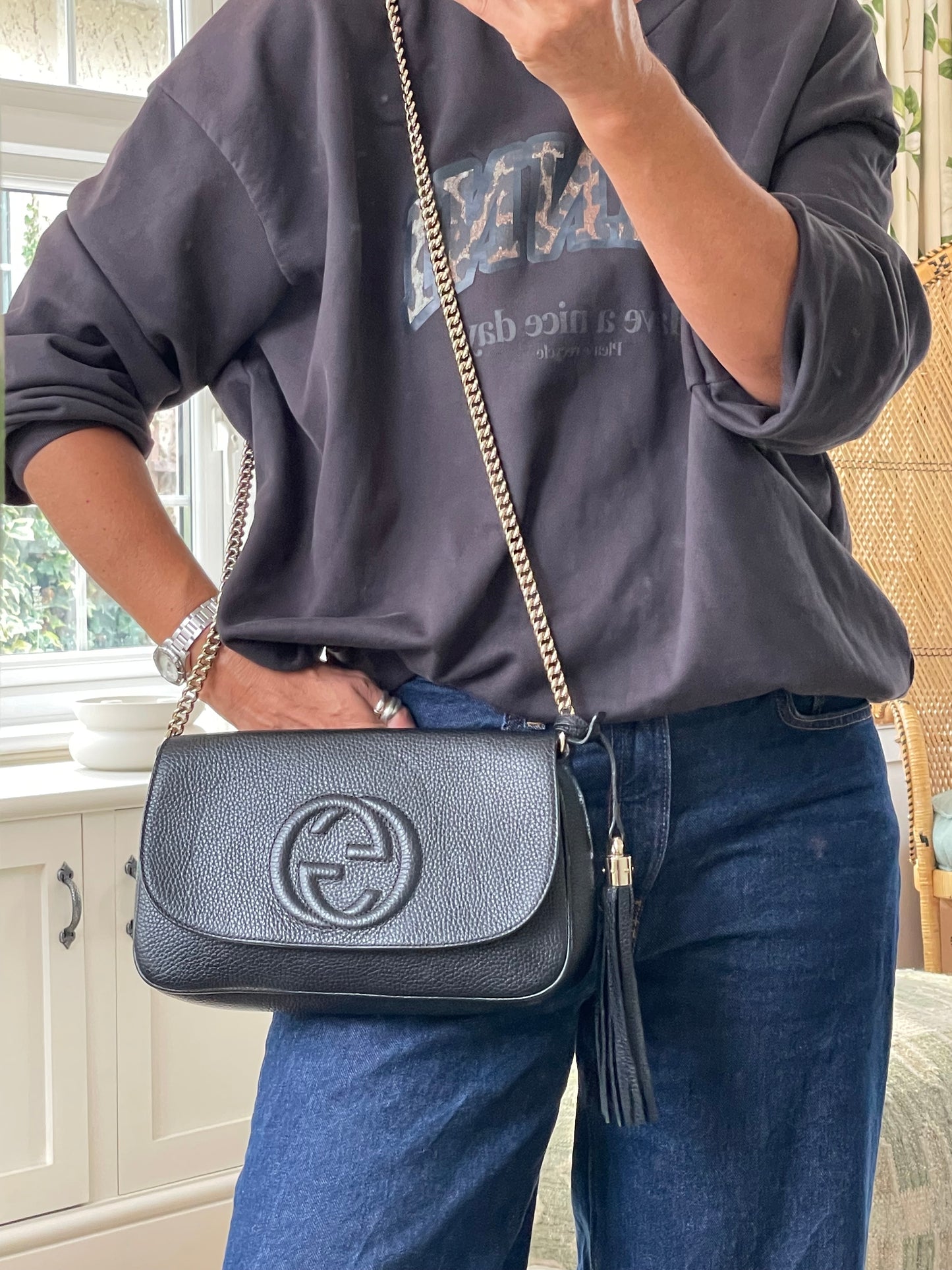 Preloved Gucci Long Soho Chain Shoulder Bag