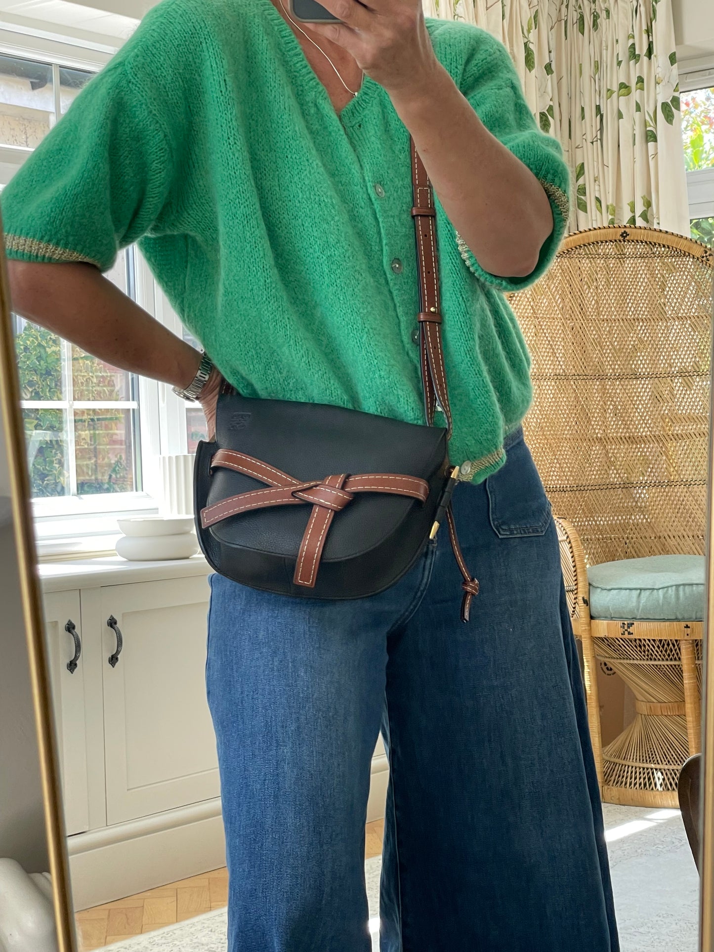 Preloved Loewe Gate Crossbody Bag, Small
