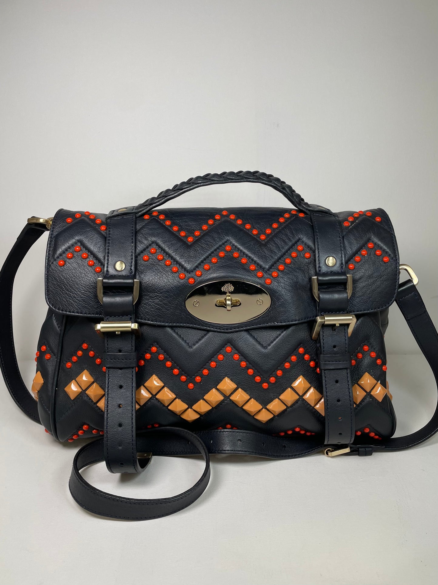 Preloved Mulberry Alexa Limited Edition ZigZag Satchel Bag, Medium