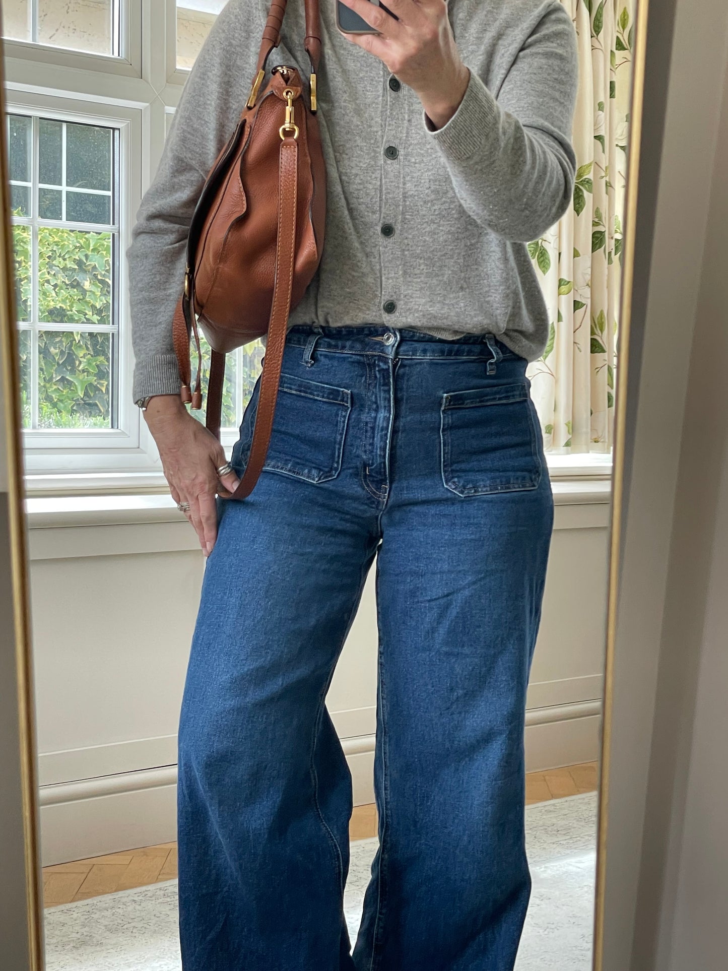 Preloved Chloe Marcie Satchel Bag with Long Strap, Medium