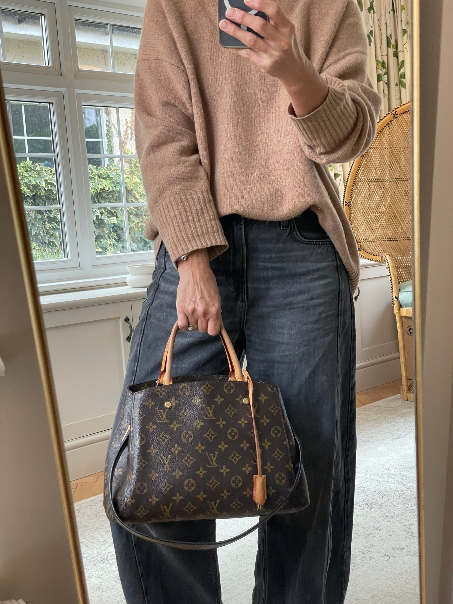 Preloved Louis Vuitton Montaigne Tote Bag, MM
