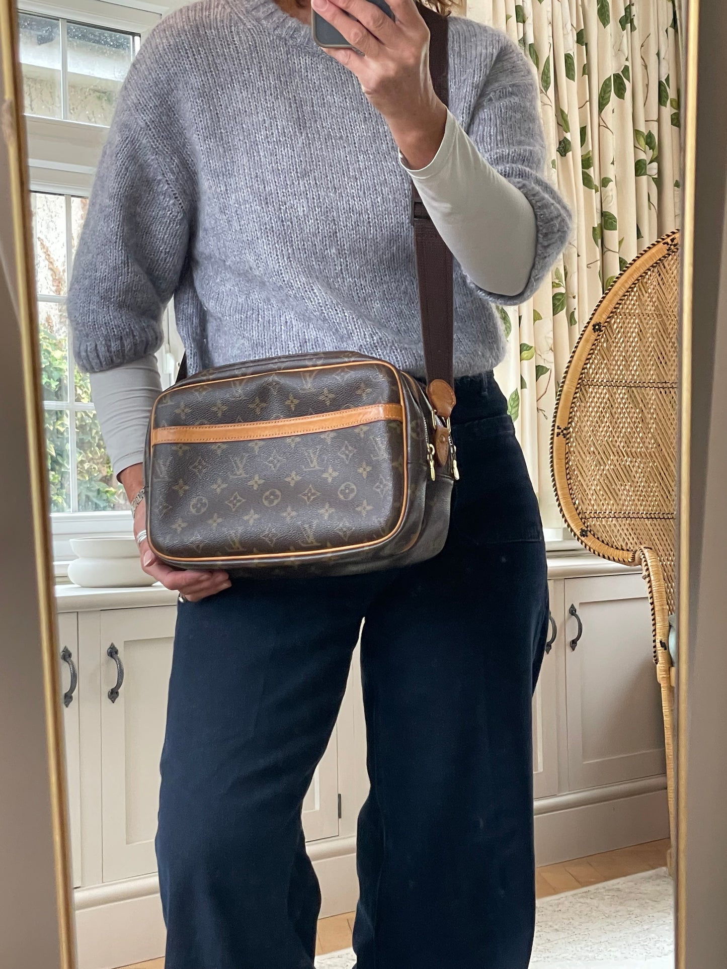Preloved, Vintage Louis Vuitton Reporter Shoulder Bag, PM