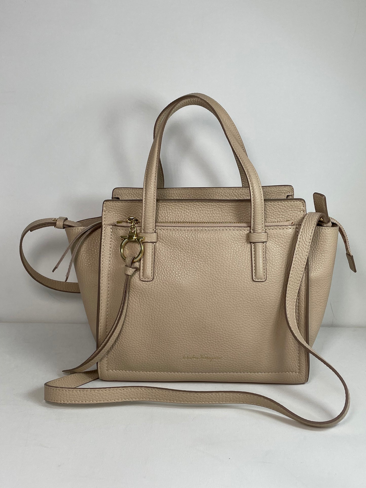 Preloved Salvatore Ferragamo Double Handle Amy Tote Bag, Small