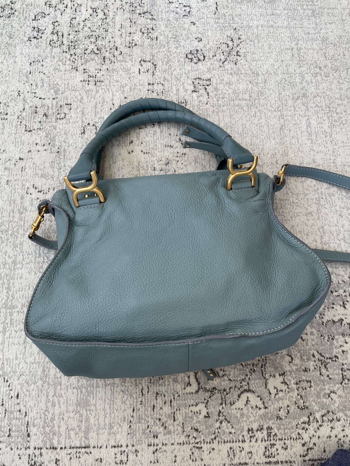 Preloved Chloe Marcie Satchel Bag with long strap, Medium