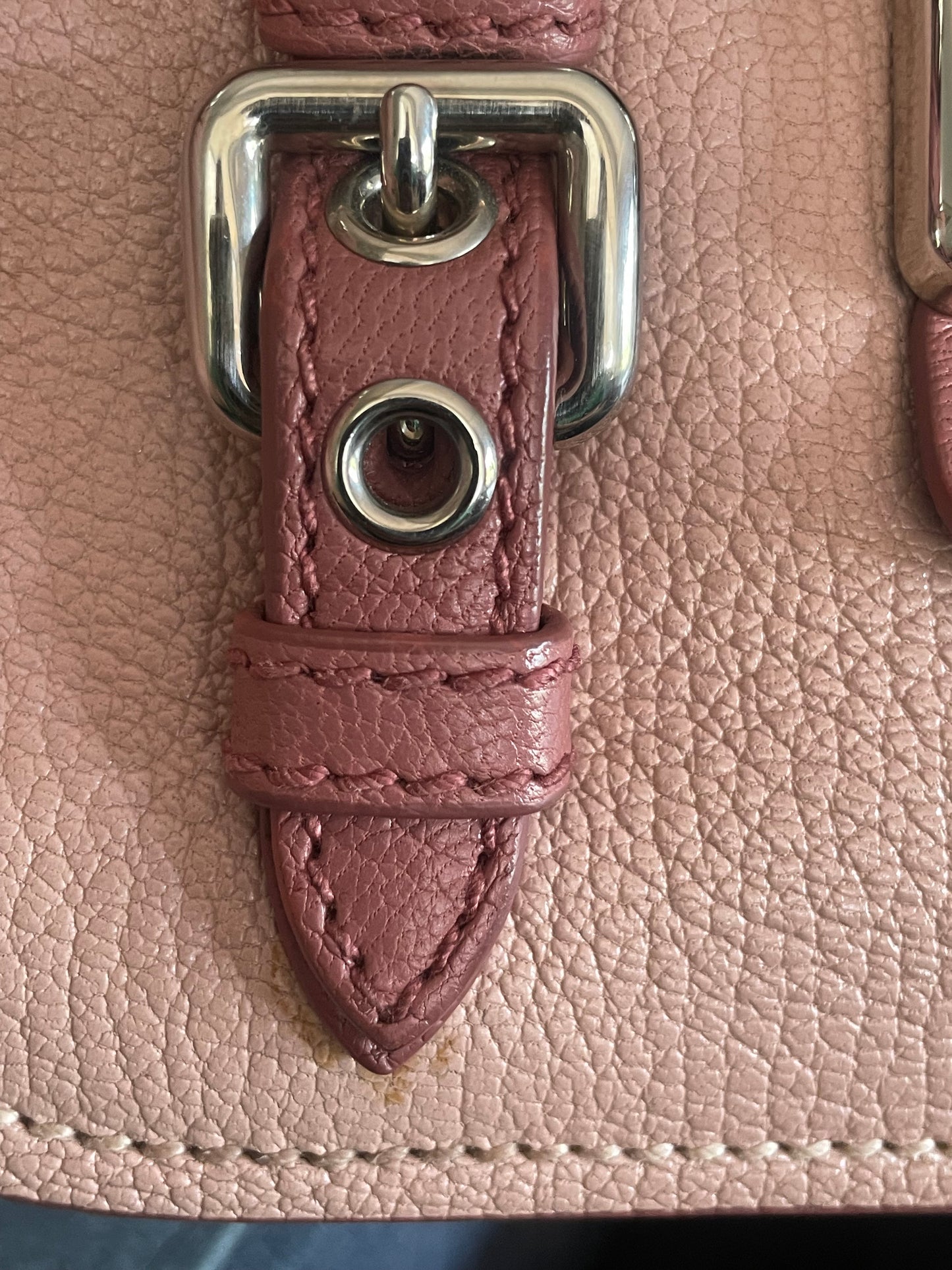 Preloved Miu Miu Madras Lock Crossbody Bag