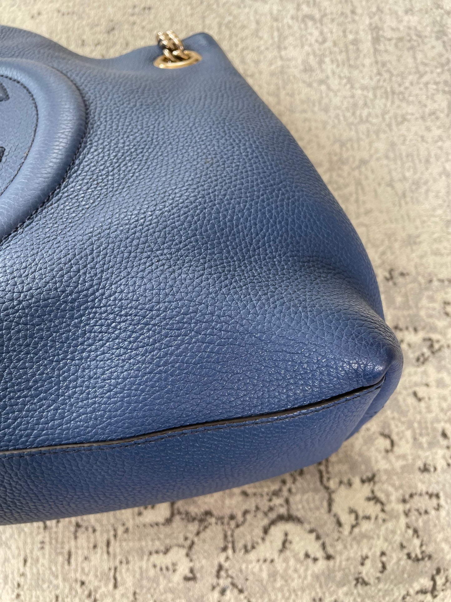 Preloved Gucci Soho Chain Shoulder Tote Bag, Medium