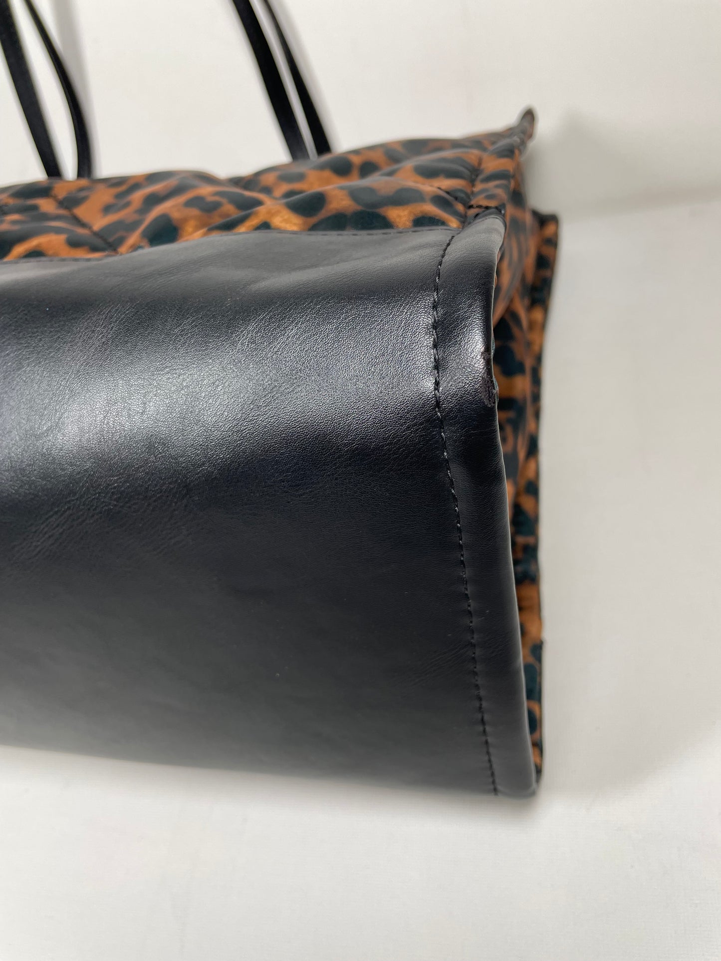 Preloved Kurt Geiger Leopard Print Shopping Tote Bag