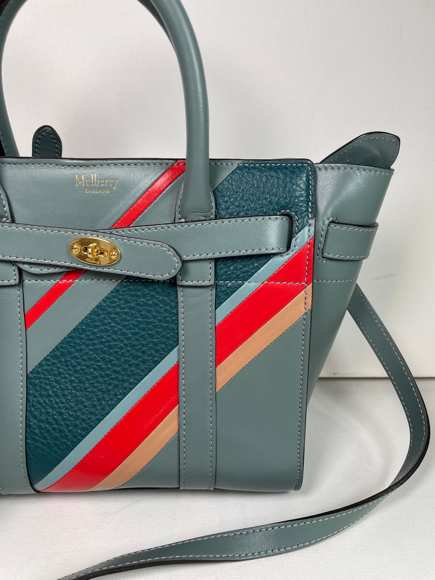 Preloved Mulberry Zipped Bayswater Crossbody Tote, Mini