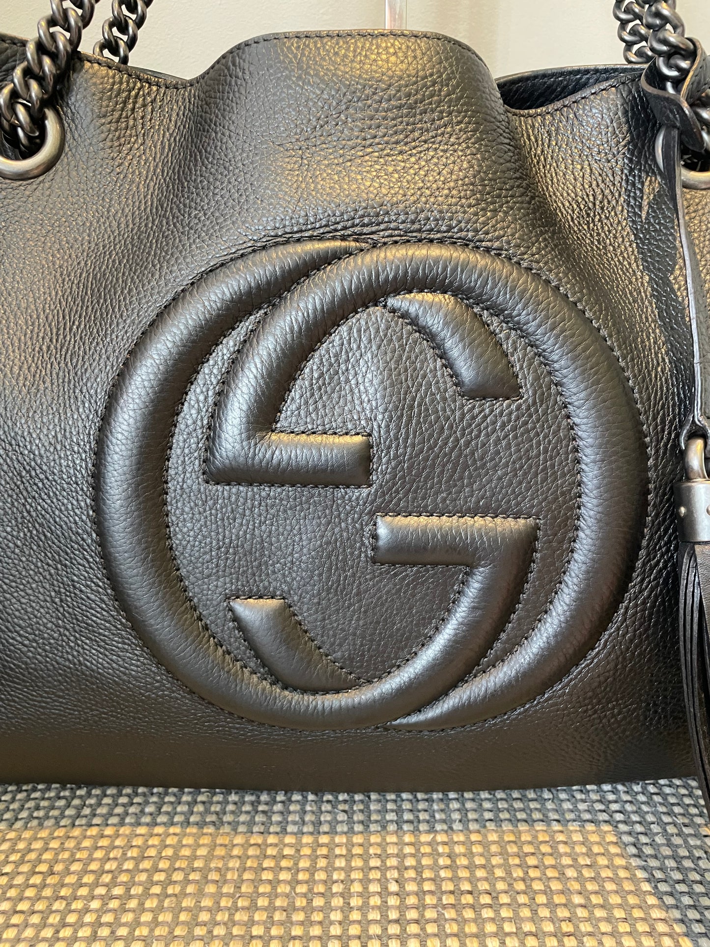 Preloved Gucci Soho Chain Double Handle Shoulder Tote Bag