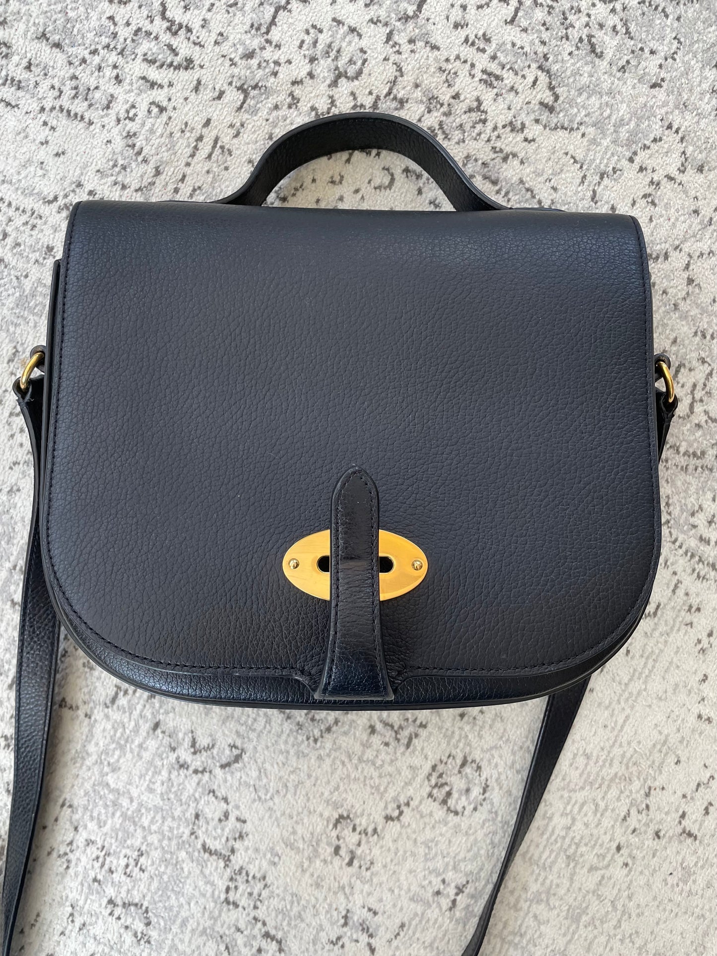 Preloved Mulberry Tenby Satchel Shoulder Bag, Large