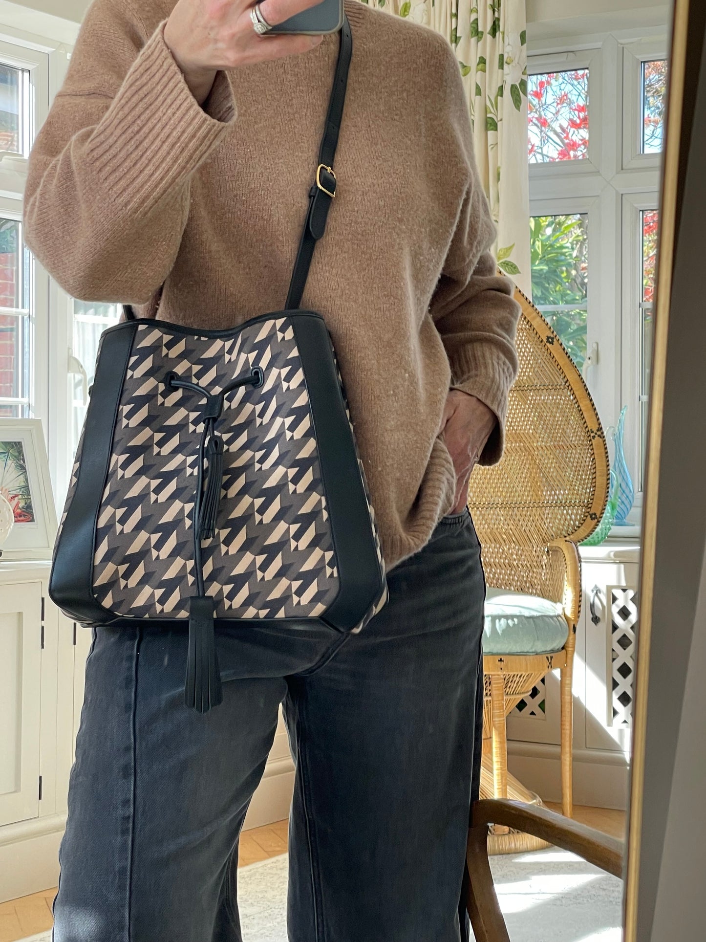Preloved Mulberry Millie Tote Bucket Bag, Small
